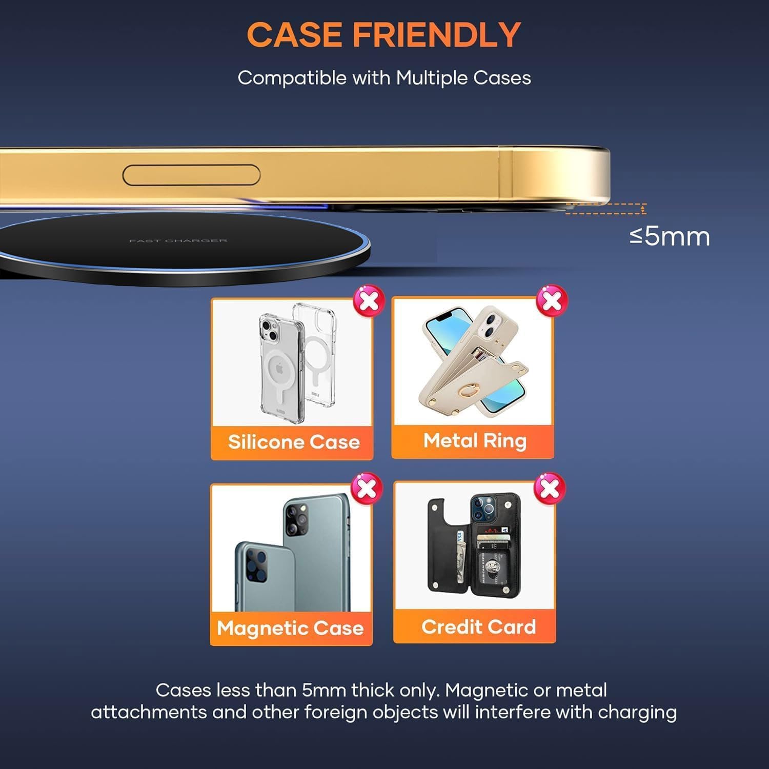 Thumbnail 3 de Wireless Charger Pad for iPhone, Galaxy, Pixel — ultra-slim 6mm charging mat