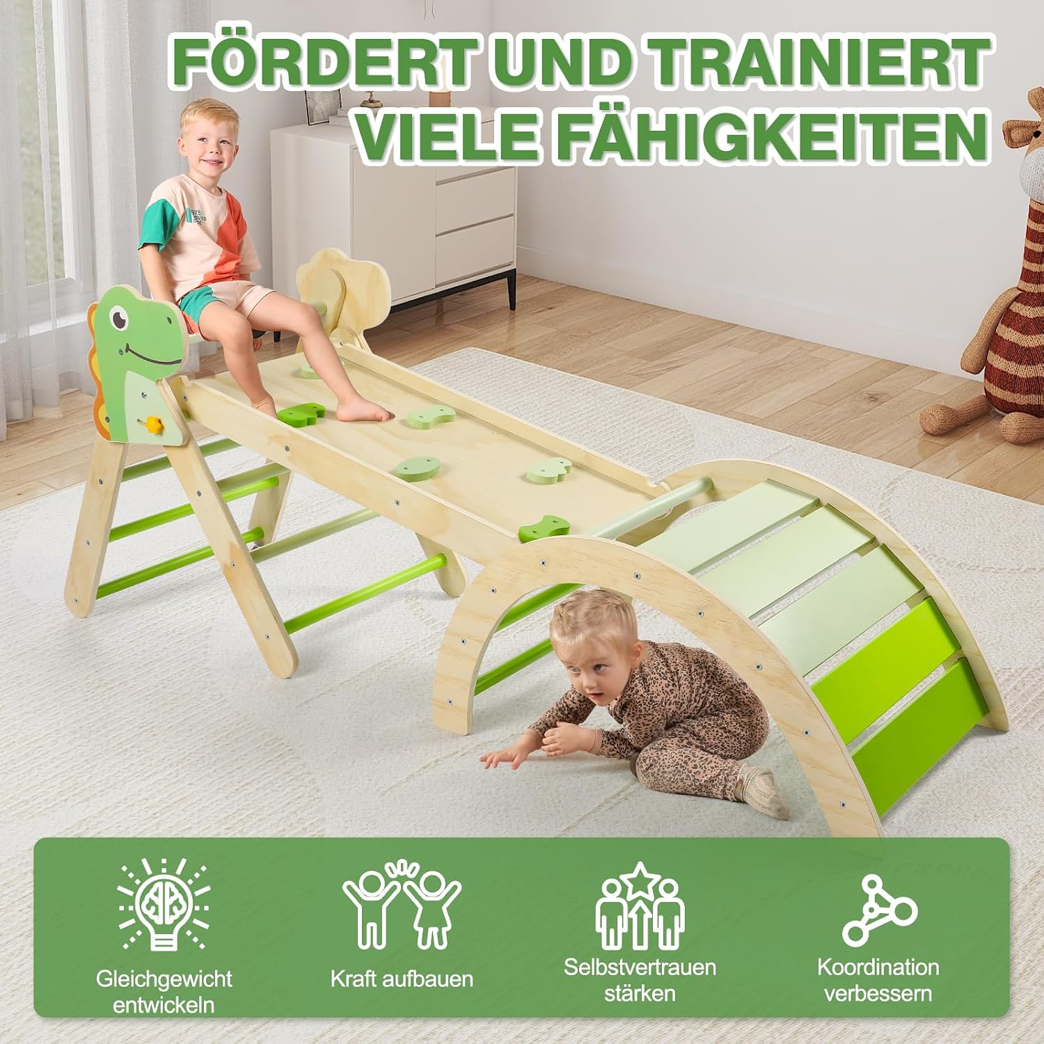 Thumbnail 5 de 7-in-1 Montessori Kletterdreieck 65 kg