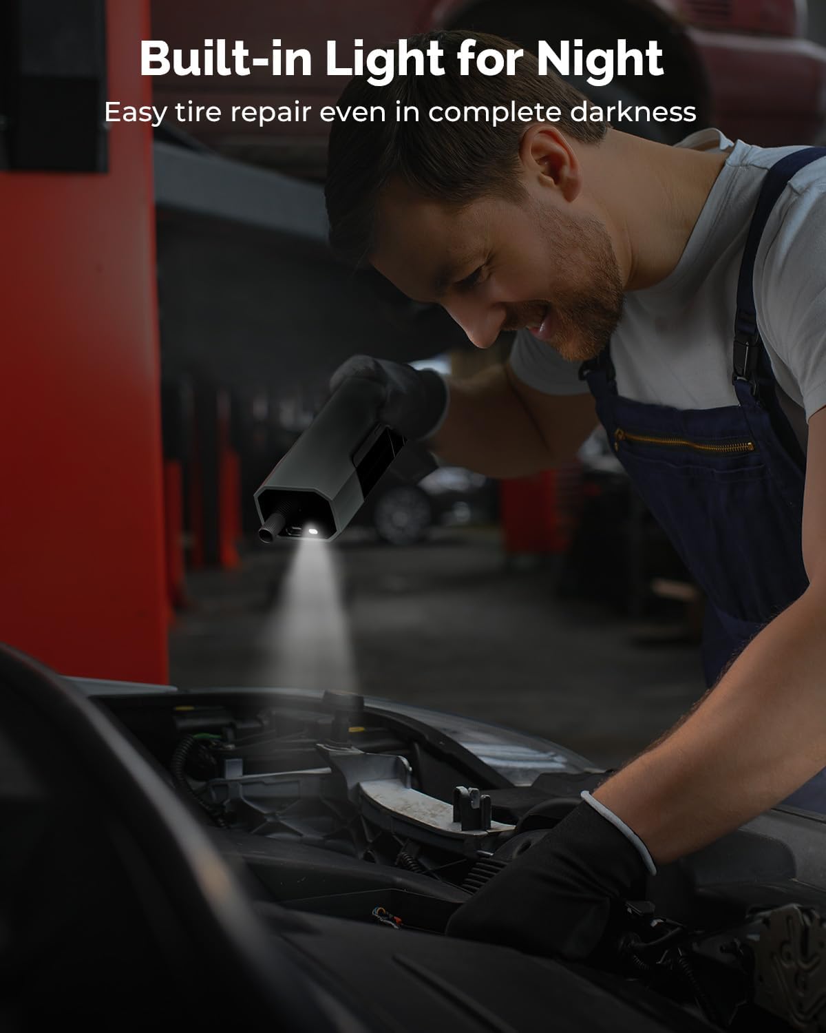 Thumbnail 5 de HYVOHEX Tyre Inflator Cordless Compressor: 1 Min Fast Inflation with Rechargeable Battery and LED Light