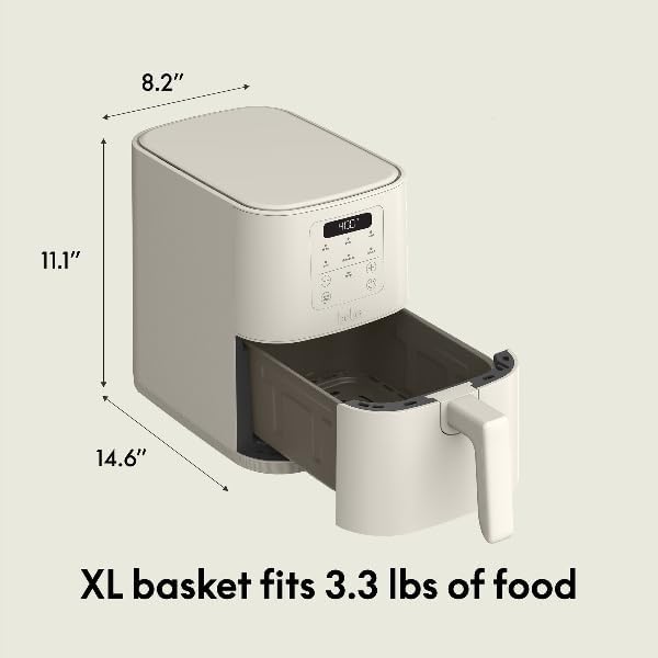 Thumbnail 6 de bella Fits-anywhere Slim Air Fryer, 4qt Ceramic (Oatmilk) by BELLA