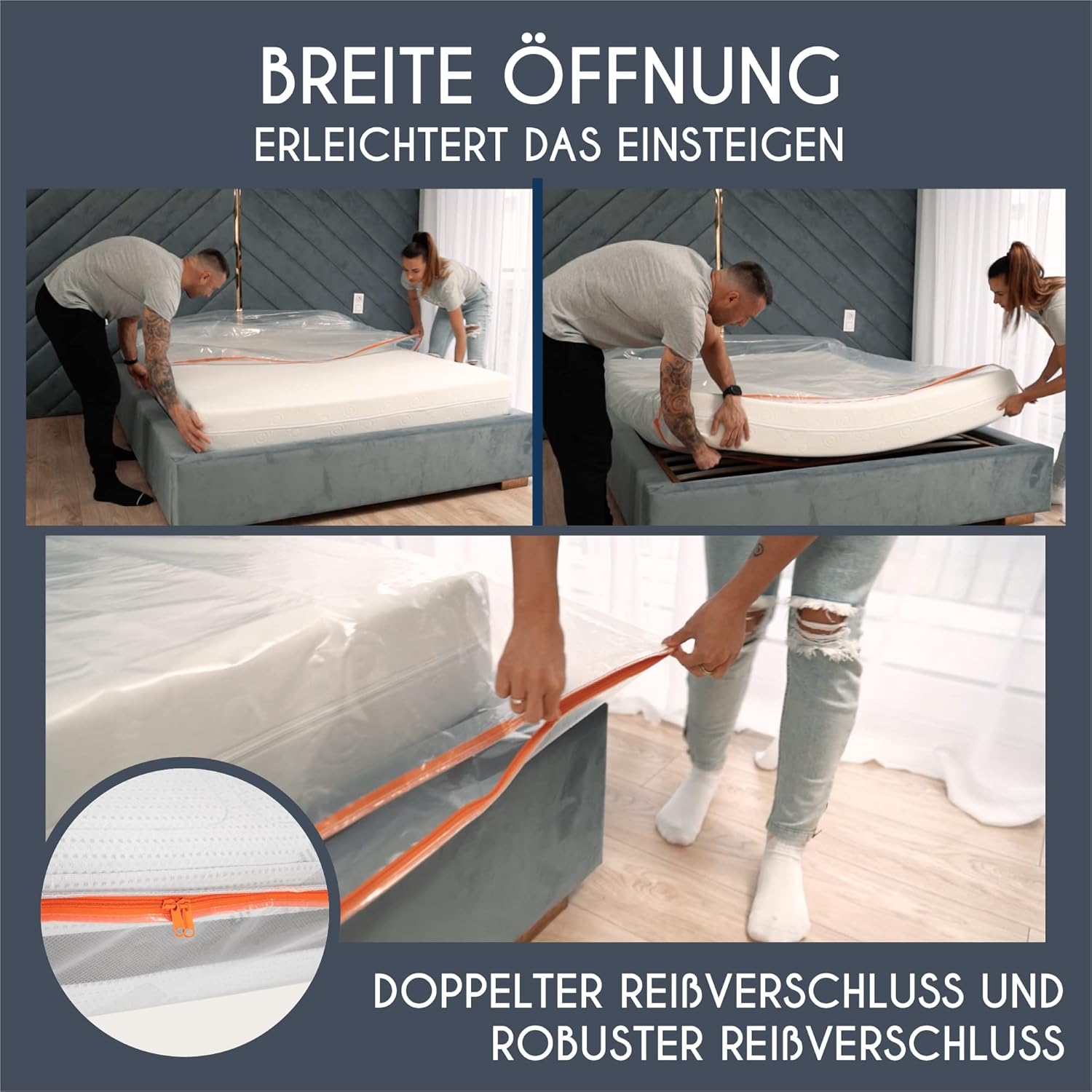 Thumbnail 4 de Dreamzie Matratzenhülle 140x200 cm (30 cm)