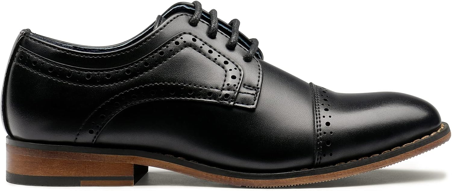 Thumbnail 4 de Bruno Marc Boy's Prince-K1 Classic Oxfords Dress Shoes