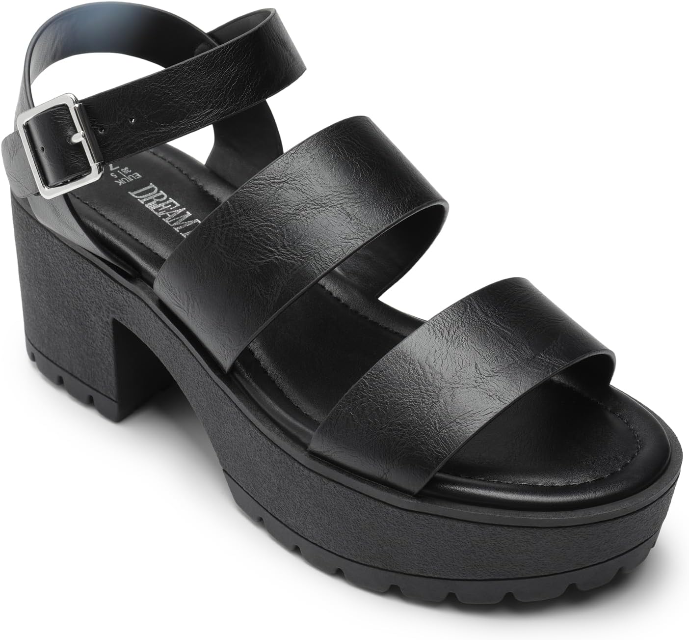 Thumbnail 2 de DREAM PAIRS Platform Heels for Women: Lightweight Open-Toe Fisherman Sandals with Adjustable Ankle Strap