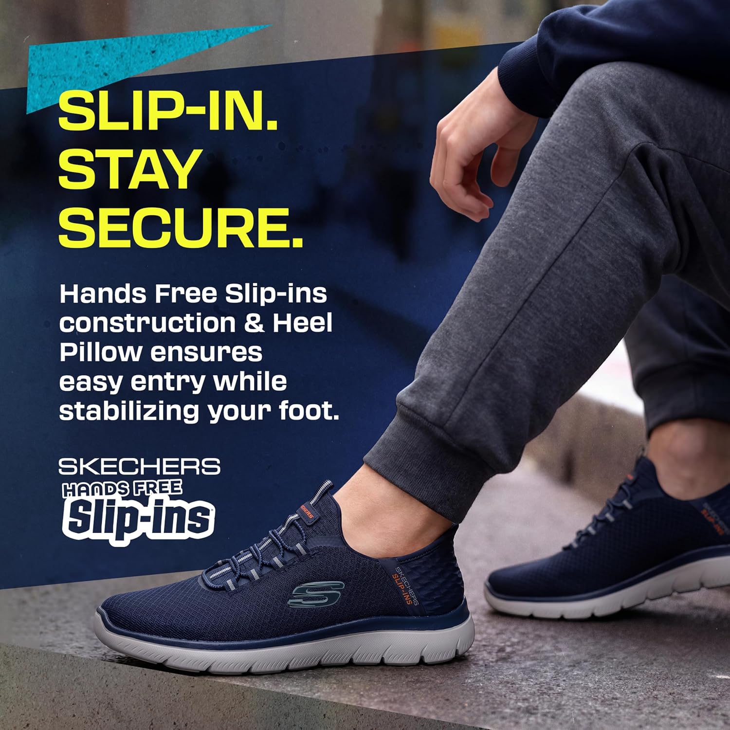 Detalle de Skechers Men's Summits High Range Slip-in, Navy (9 UK) review