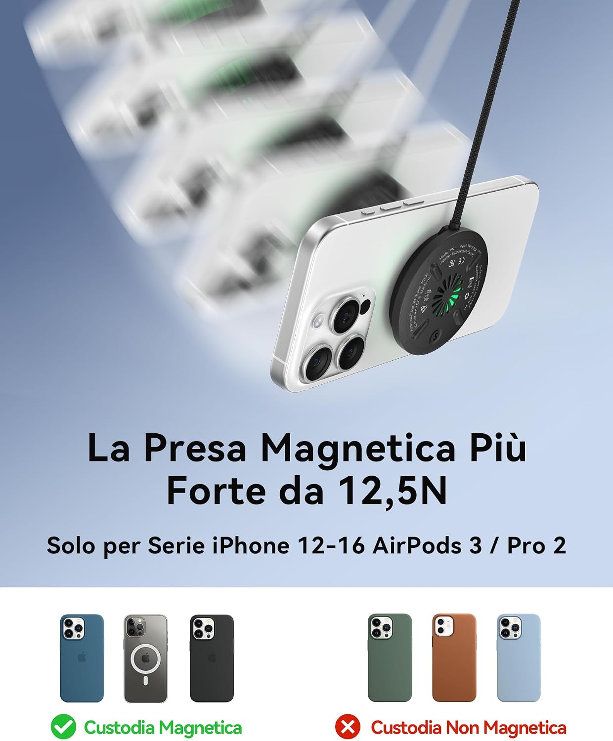 Thumbnail 4 de INIU Caricatore Wireless Qi2 15W MagSafe