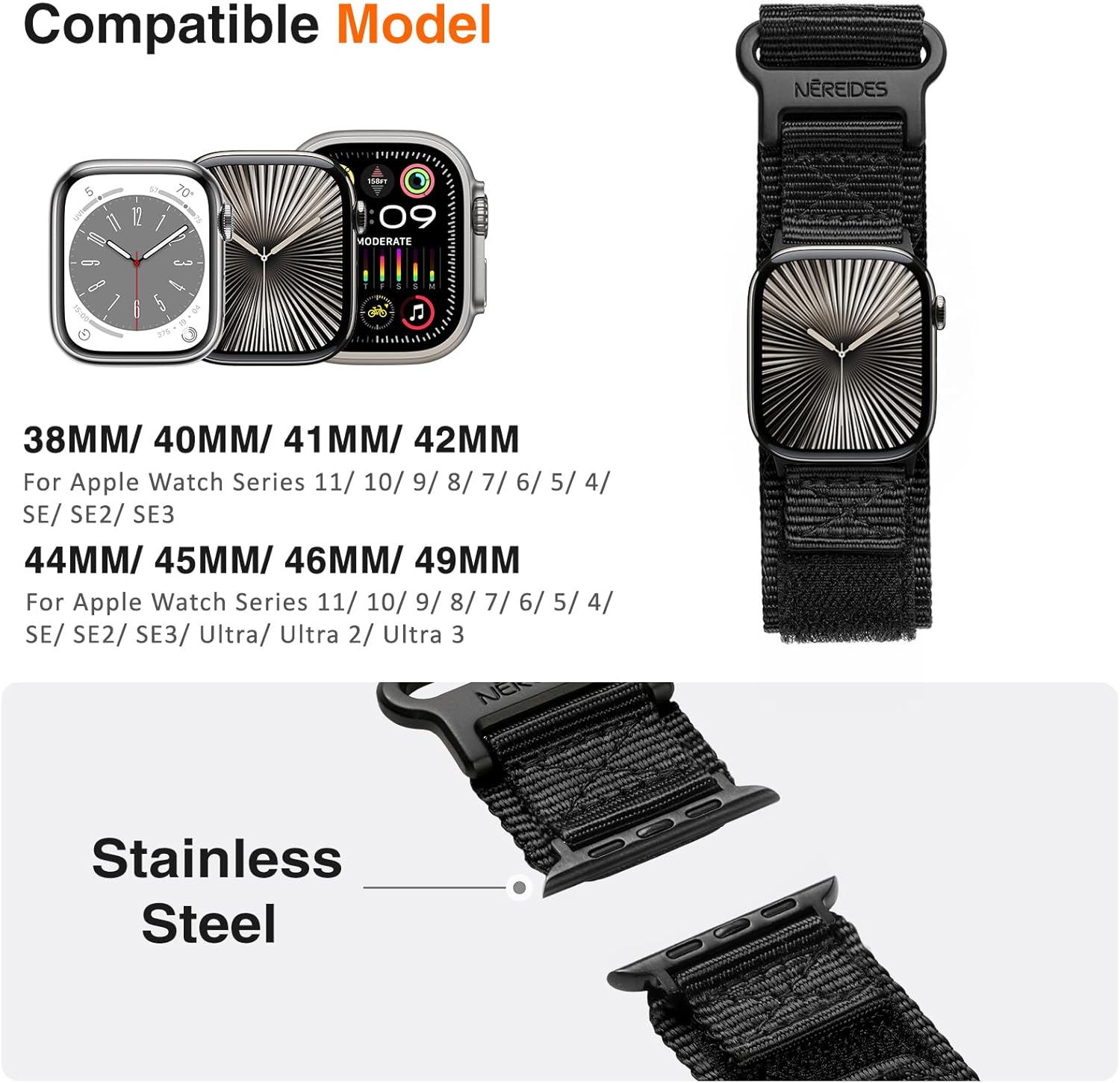 Thumbnail 3 de Nereides Nylon Sports Strap 49mm