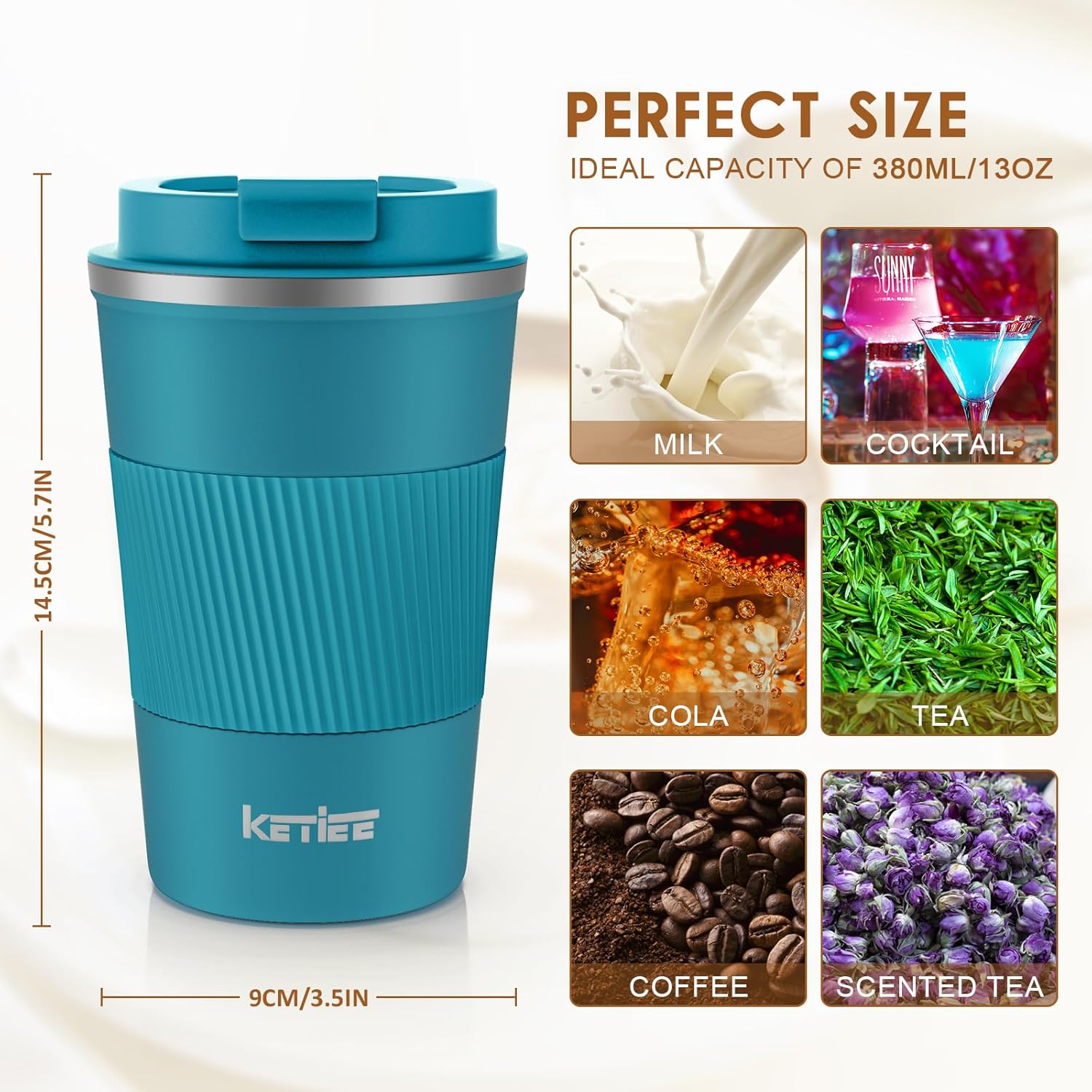 Thumbnail 6 de KETIEE Kaffeebecher 380 ml