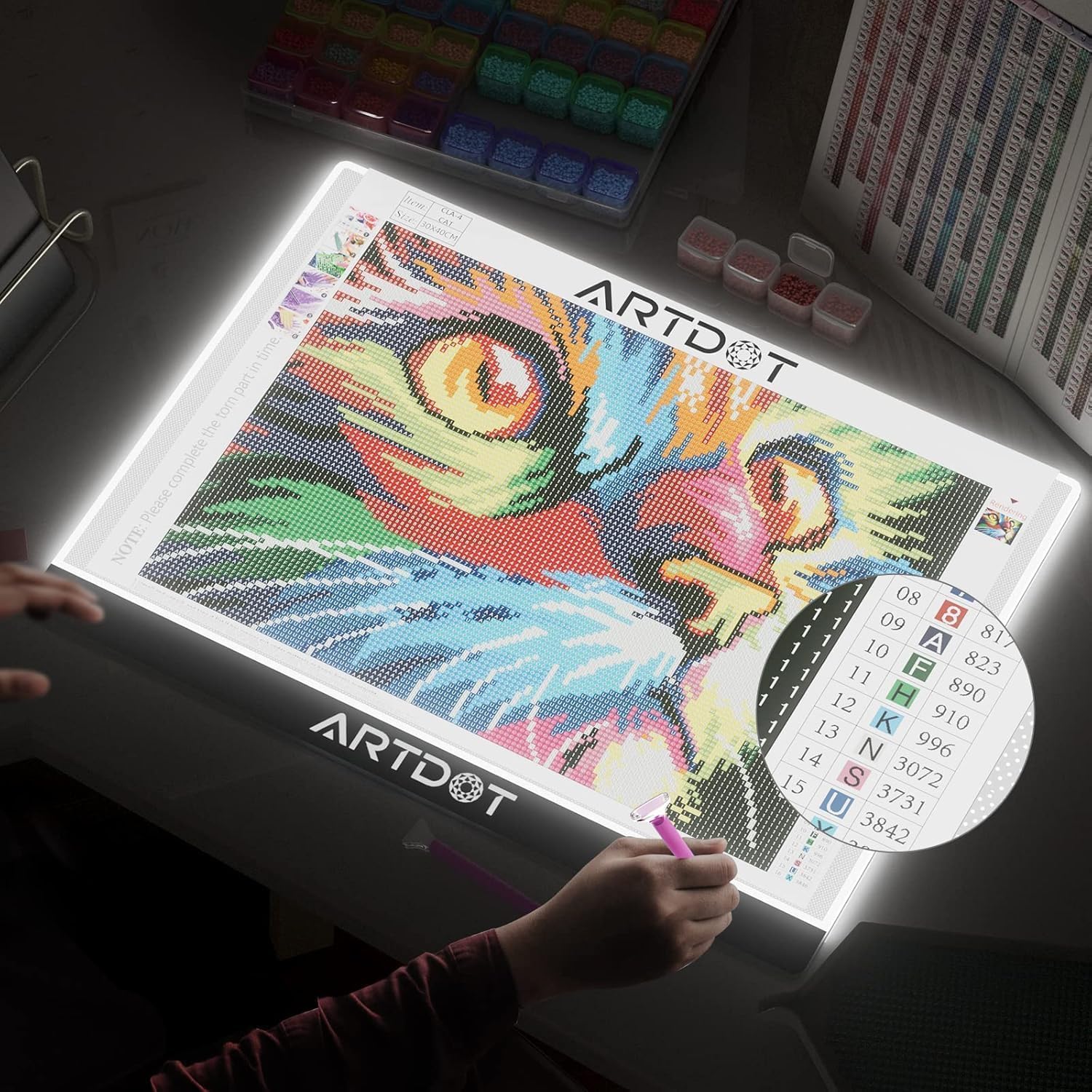 Thumbnail 2 de ARTDOT A3 LED Light Pad 31 x 42cm 1500 Lux