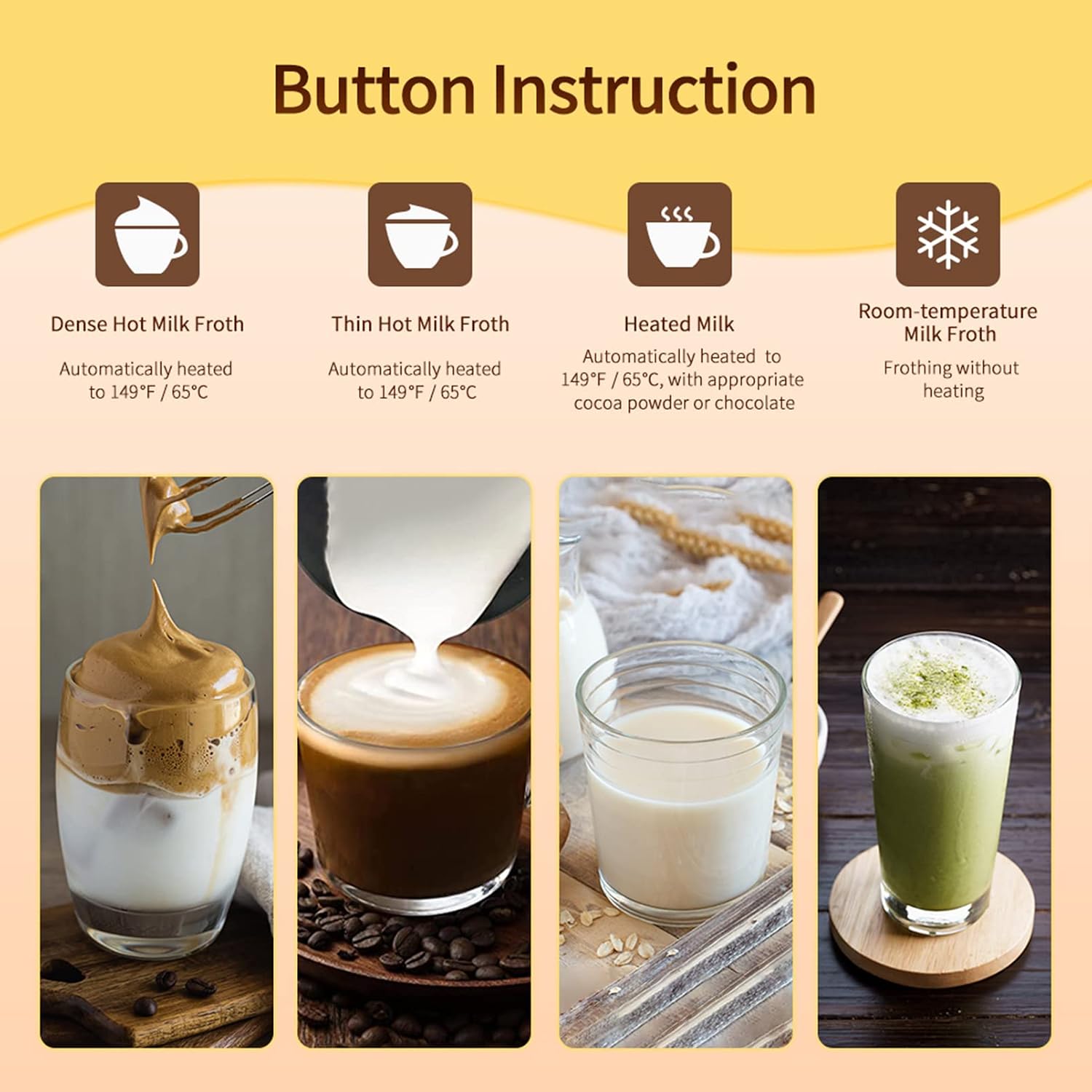 Thumbnail 4 de 4 in 1 Electric Milk Frother 10oz