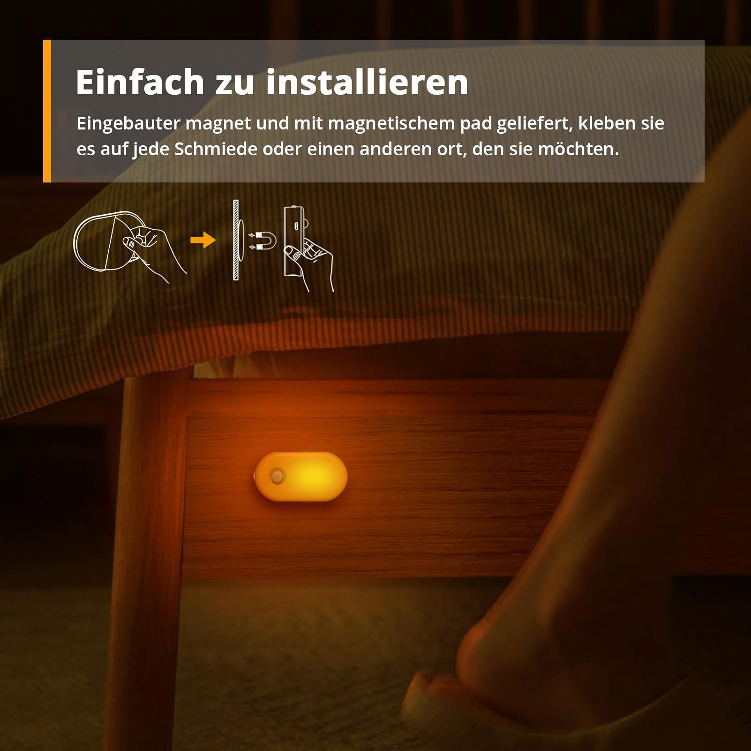 Thumbnail 5 de Lyridz Nachtlicht Bewegungsmelder 2er Set