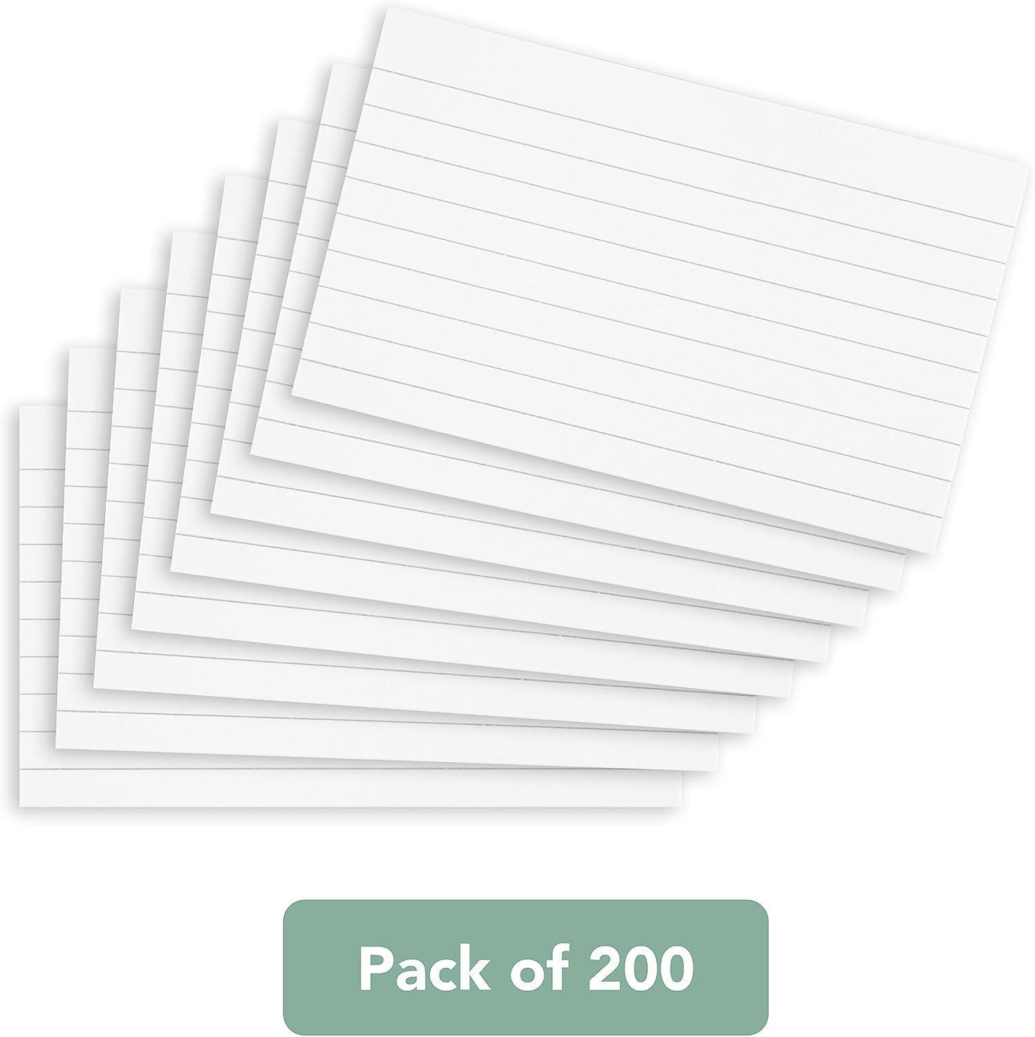 Detalle de SUMMIT Summit Flash Cards & Revision Cards (200 Pack) — 125 x 75 mm white index cards