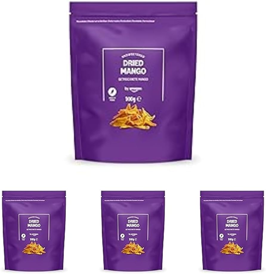 Detalle 2 de By Amazon Mango Disidratato, 100 g — Dolce snack di mango secco per una merenda vegetariana o vegana