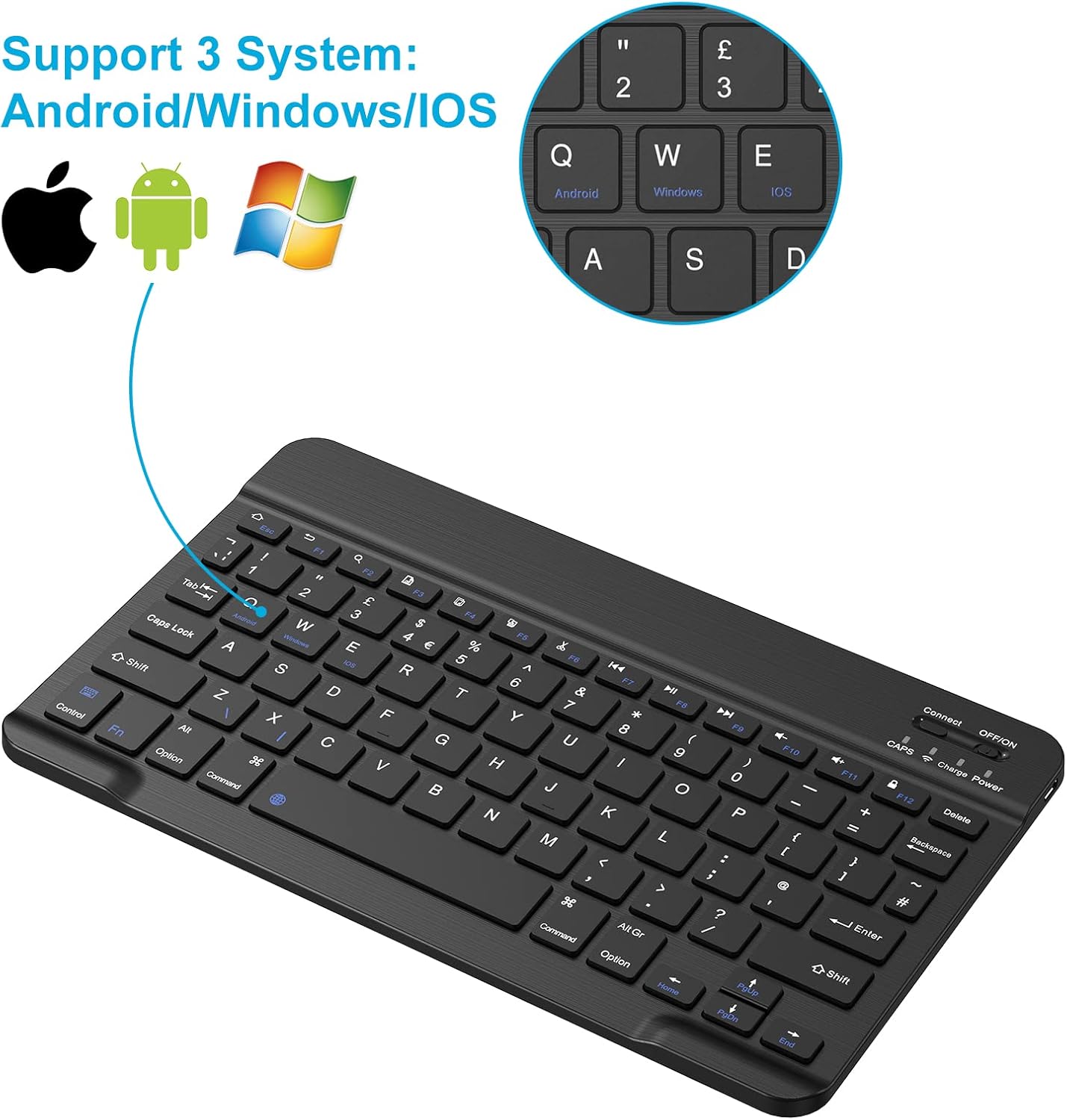 Detalle de PINKCAT Bluetooth Keyboard Ultra‑Slim