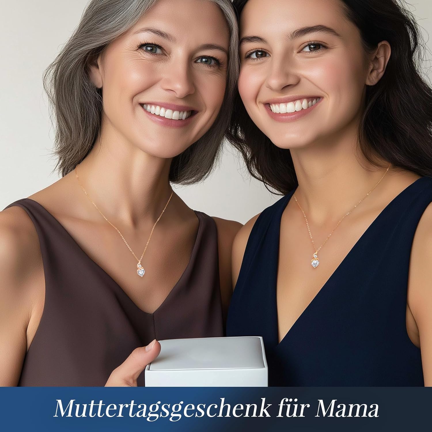Thumbnail 1 de Louisa Secret Infinity Herz Kette – Anhänger mit Geburtsstein, 925 Sterling Silber, Roségold plattiert