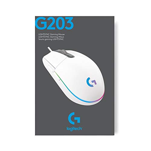 Thumbnail 9 de Logitech G G203 LIGHTSYNC Mouse Gaming con Illuminazione RGB - Bianco