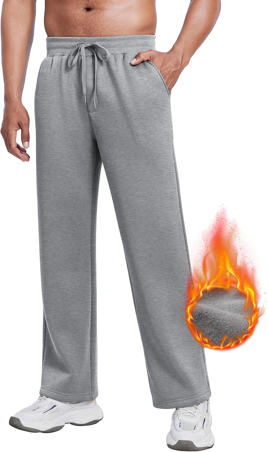 Detalle 2 de Pantalon de jogging homme PINSPARK en polaire thermique avec poches