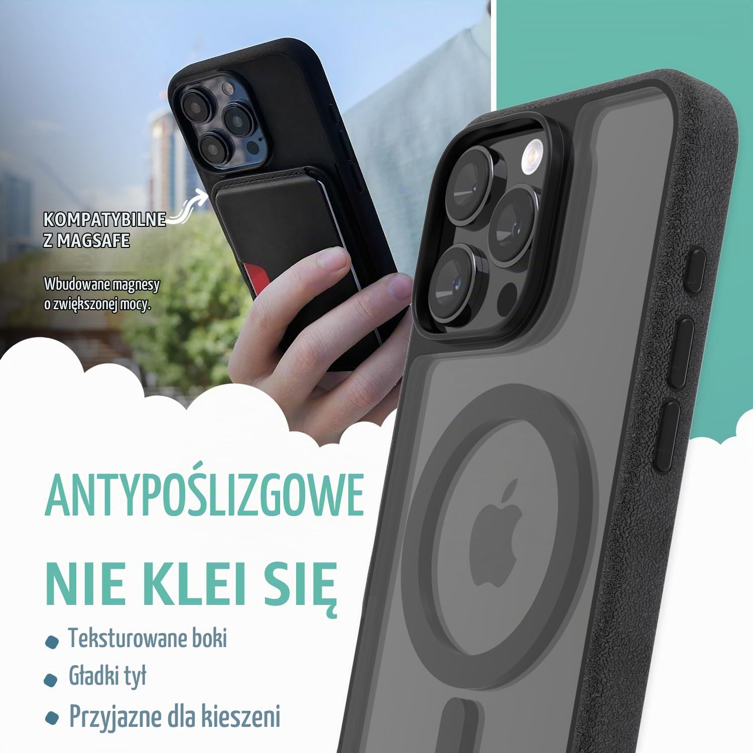 Thumbnail 1 de Smartish Gripmunk do iPhone’a 16 Pro Max – etui MagSafe z TPU