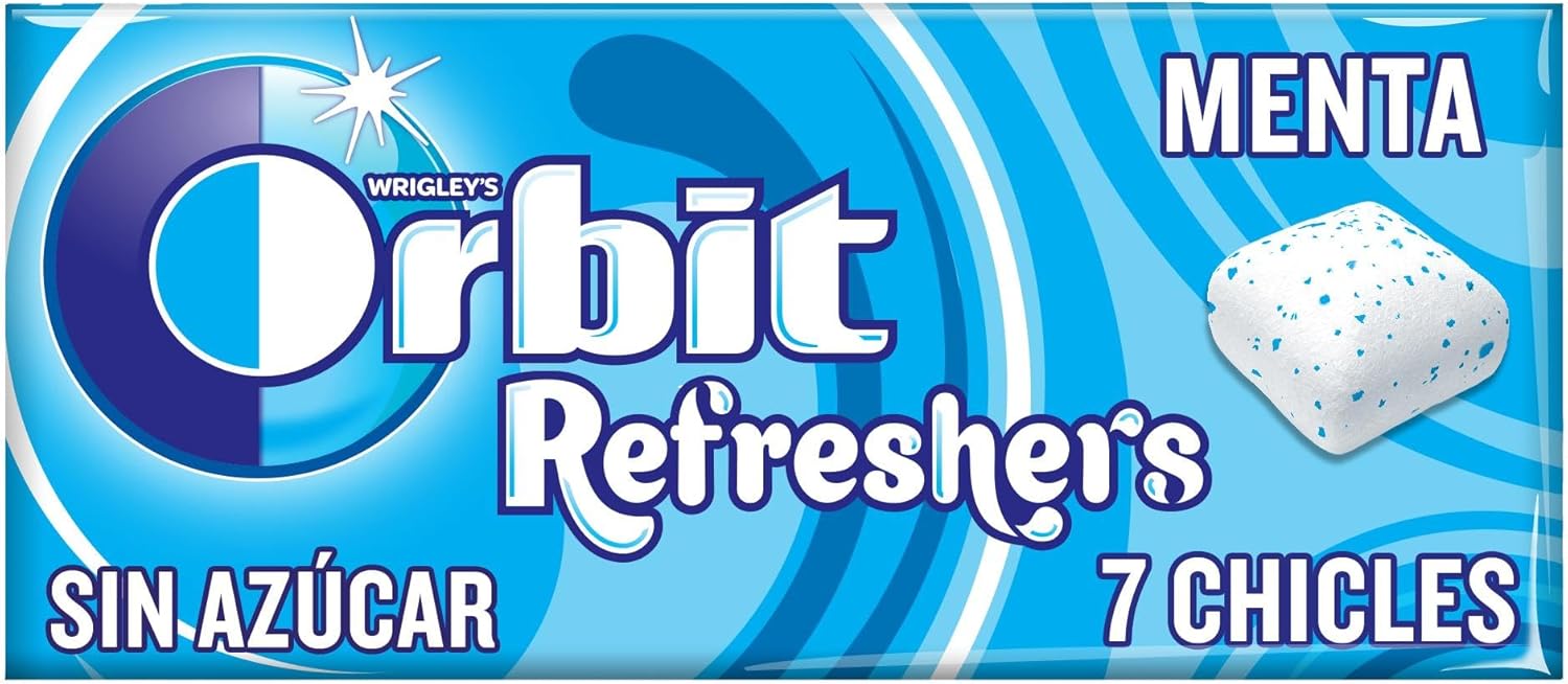 Thumbnail 2 de Orbit Refreshers Chicles Sin Azúcar Menta, Pack Bolsa de Bolsillo 🌀