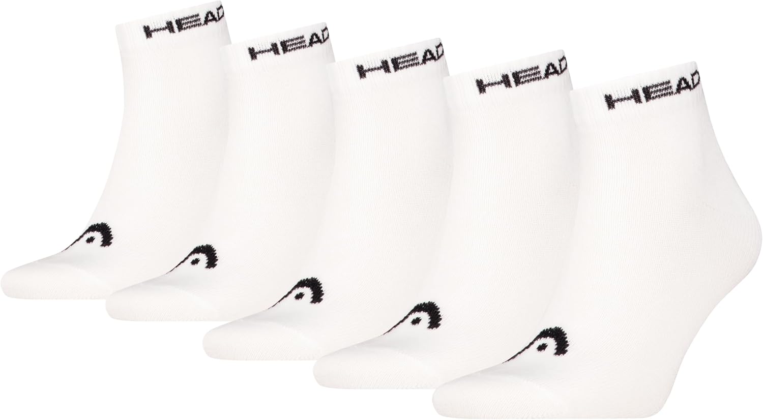Detalle de HEAD All Sports Quarter Unisex - Adulto (Pacco da 5)