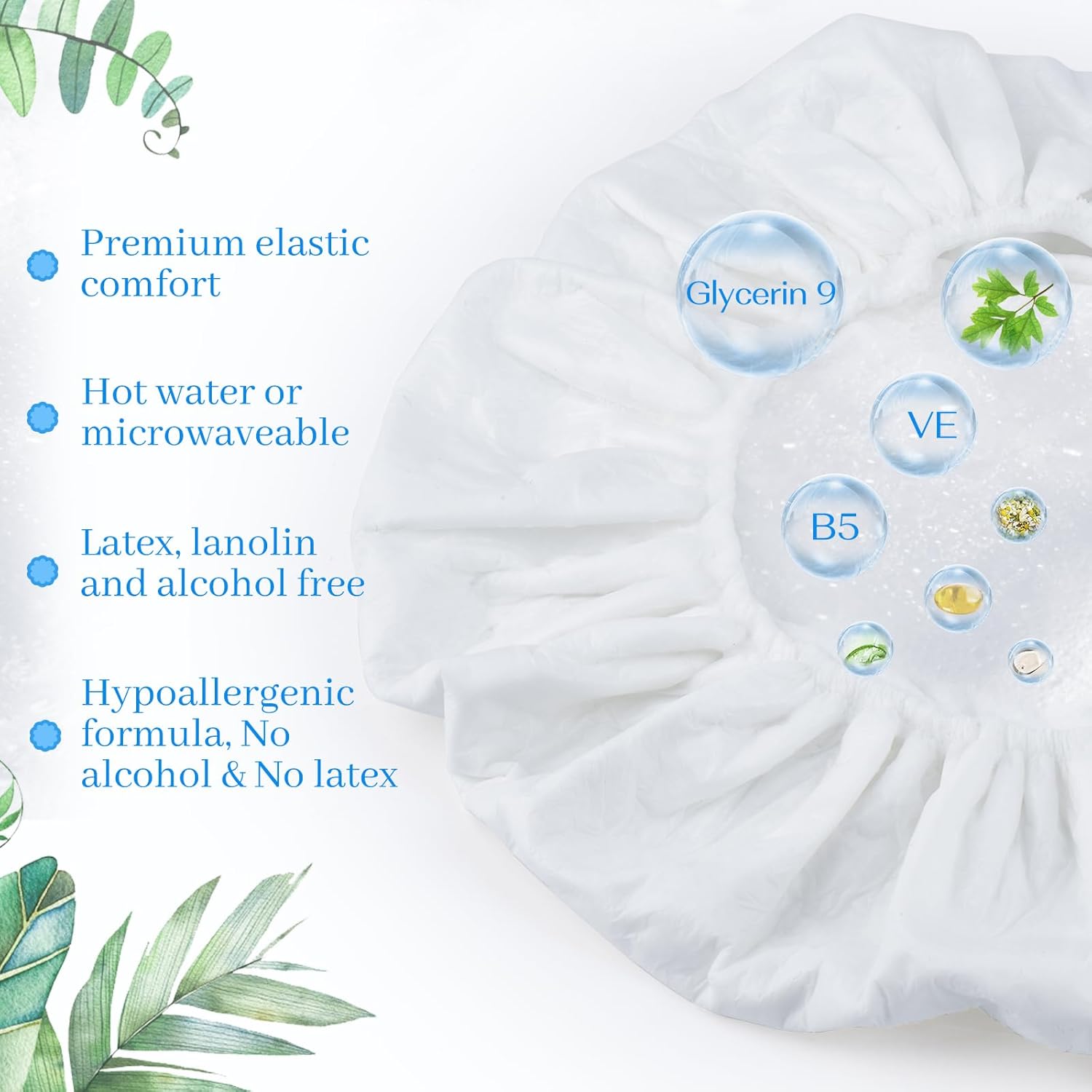 Thumbnail 3 de 6 Pack No-Rinse Shampoo Caps: Waterless Hair Wash for Bedridden, Elderly, and Post-Surgery Care