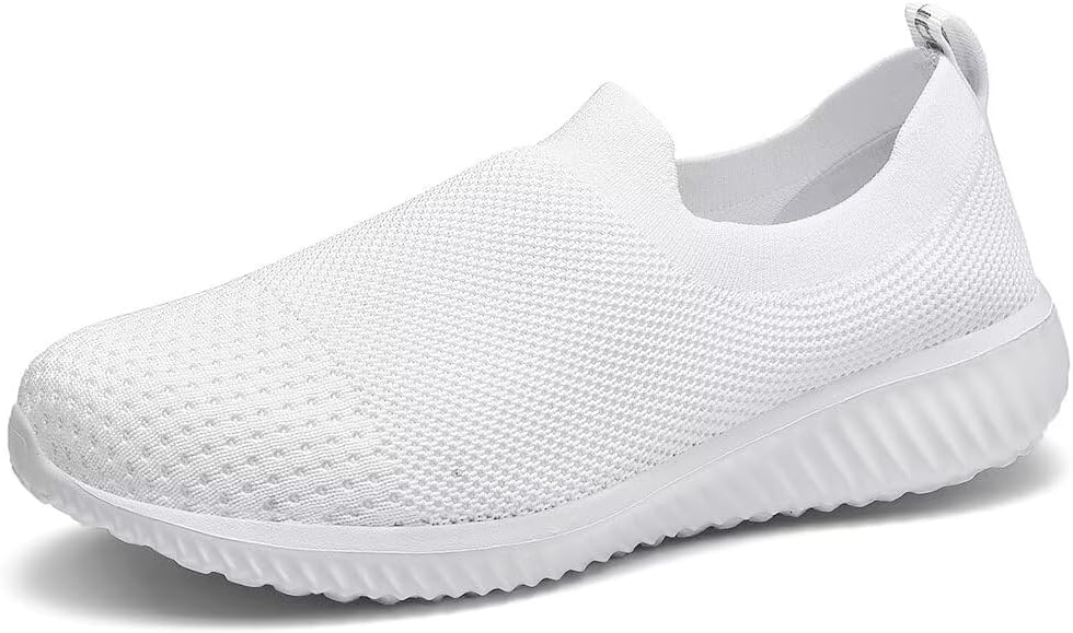 Detalle de TIOSEBON Women's Slip On Trainers: Comfortable Memory Foam Sneakers with Breathable Mesh