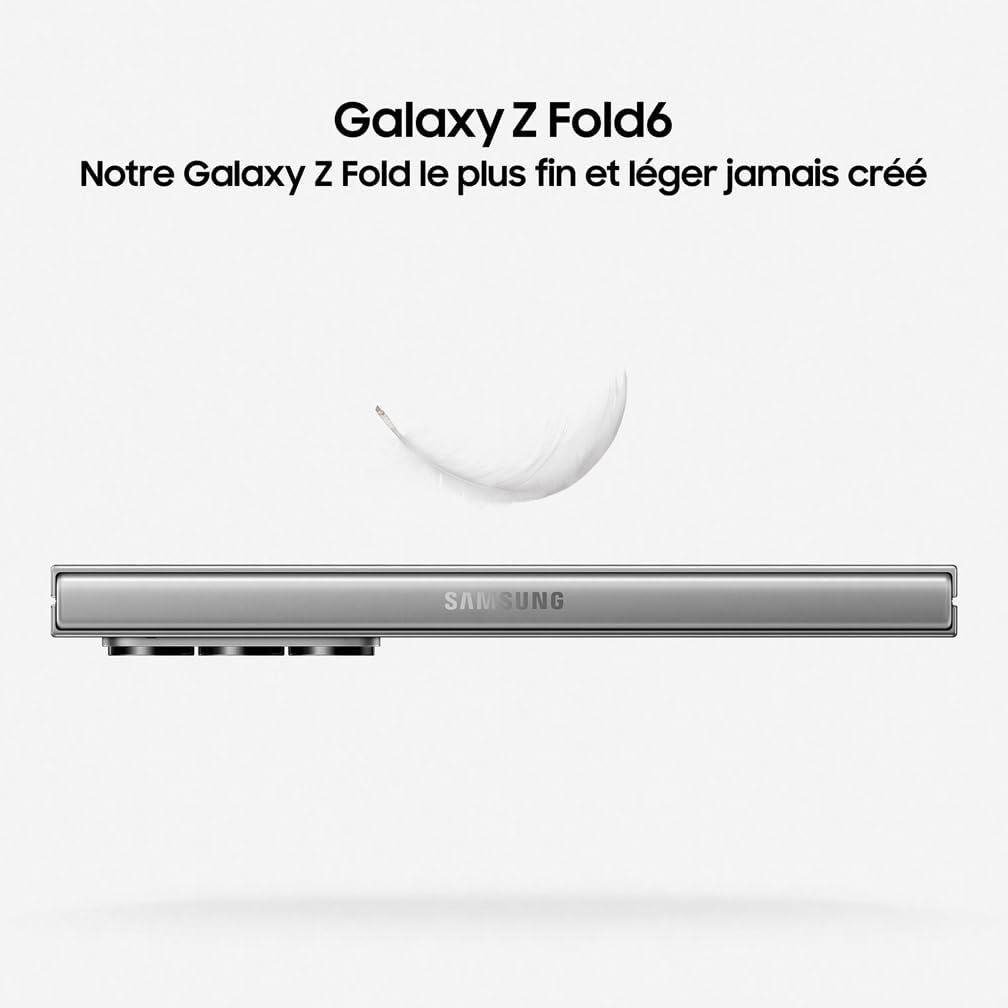 Thumbnail 6 de Samsung Galaxy Z Fold6 5G (Galaxy AI) déverrouillé, 512 Go, écran pliable 7,6" – Bleu nuit, version FR