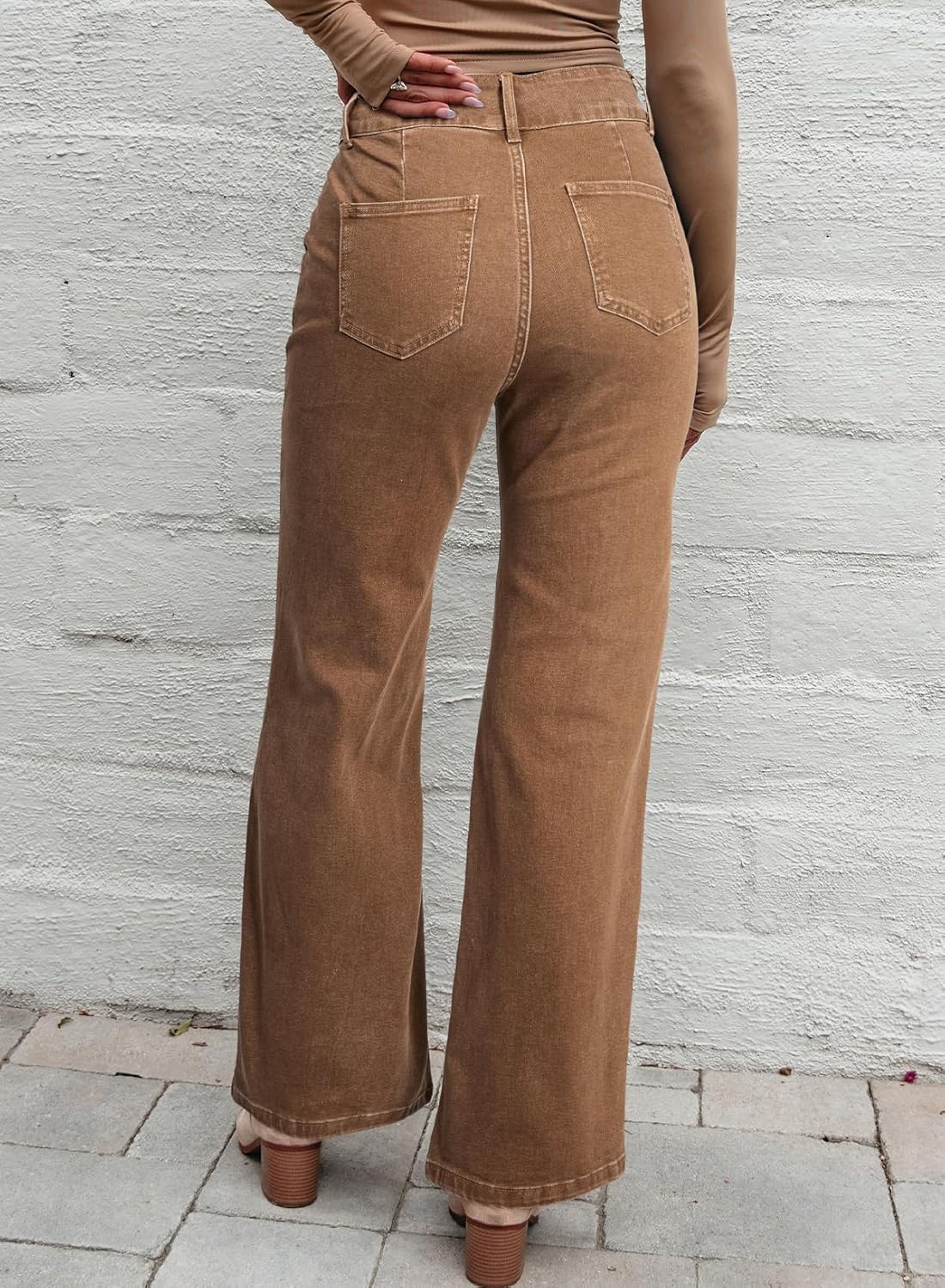 Thumbnail 3 de Sidefeel Women's Wide Leg Jeans