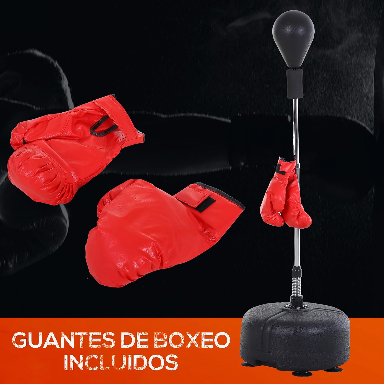 Thumbnail 5 de HOMCOM Saco de Boxeo de Pie 4 alturas