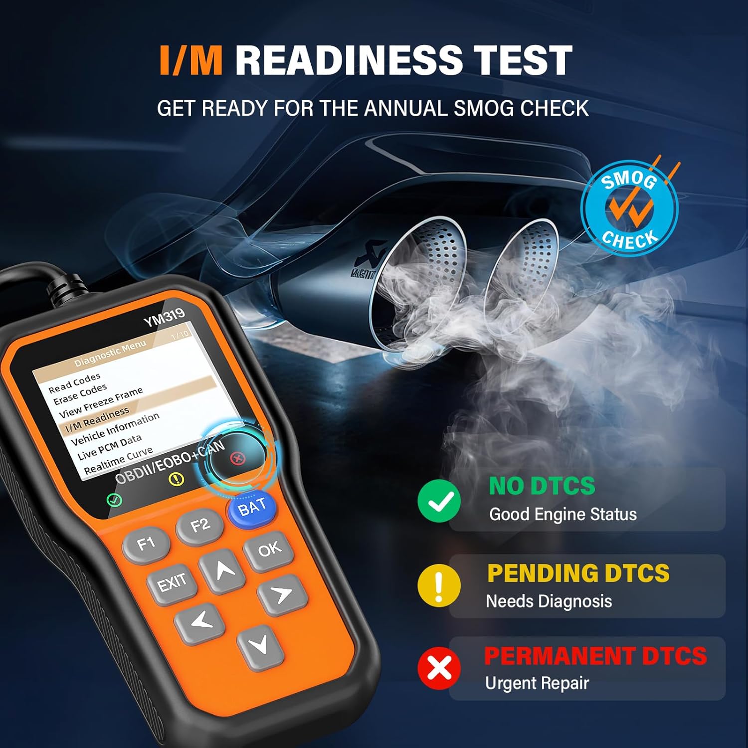 Thumbnail 6 de BluSon YM319 OBD2 Scanner 2.4"