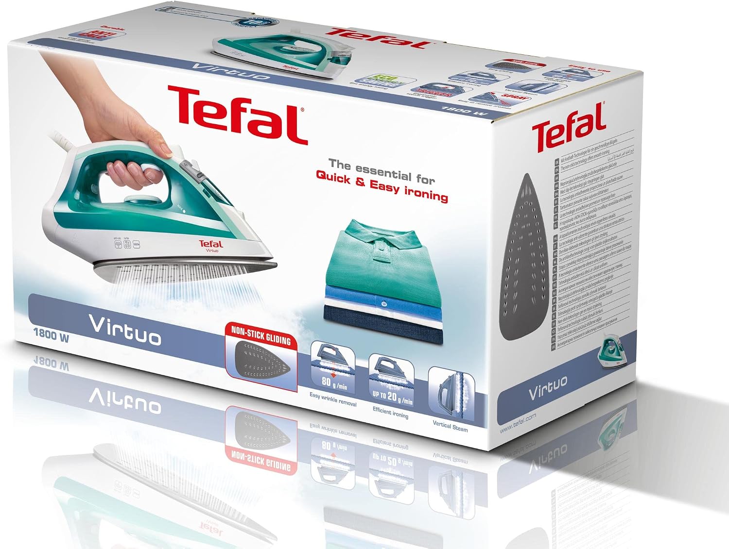 Thumbnail 6 de Tefal FV1710 Virtuo stoomstrijkijzer, 1800 W, keramische zool en stoomstoot
