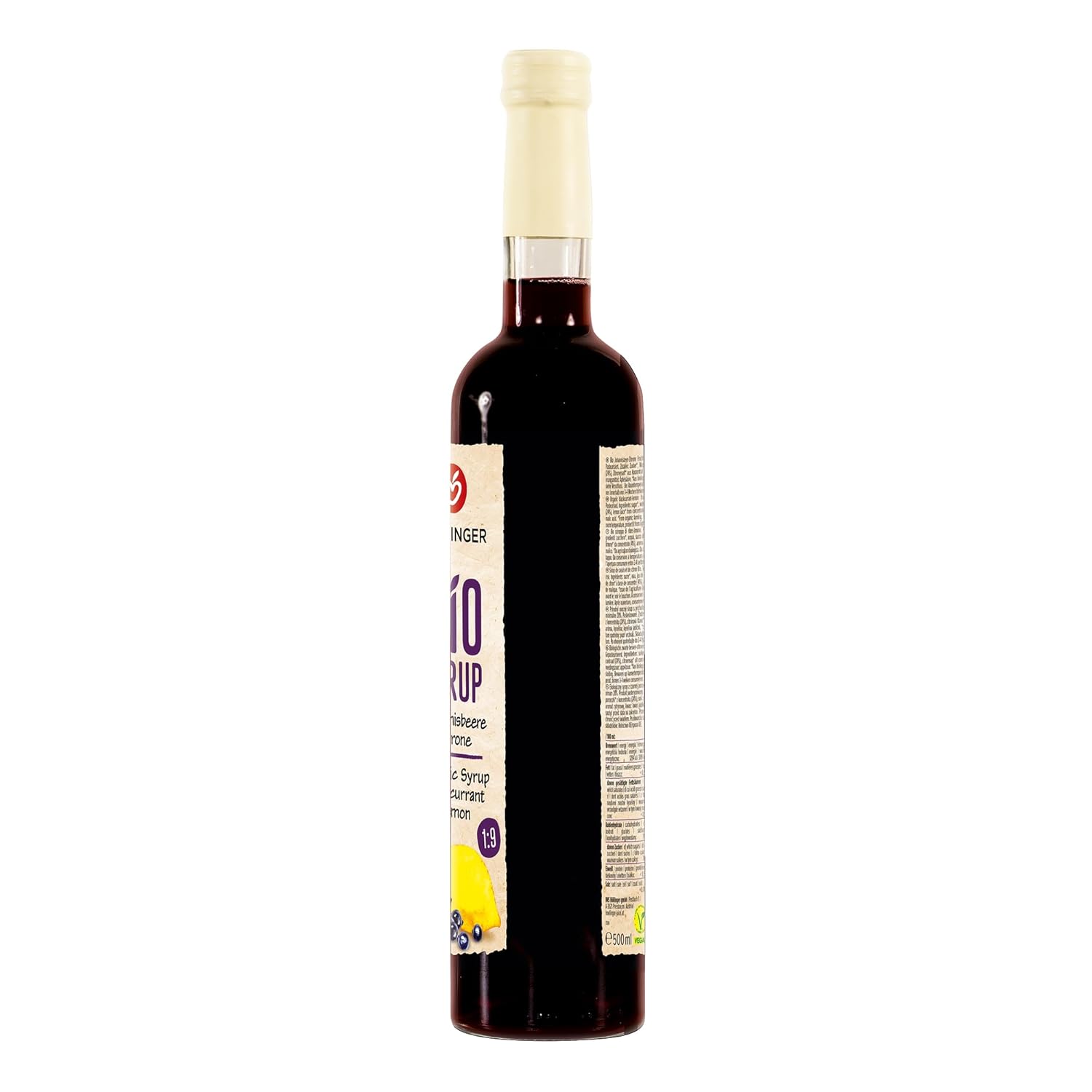 Thumbnail 3 de Höllinger Bio Johannisbeer-Zitrone Sirup (vegan) – 3×500 ml in der Glasflasche, fruchtig frisch