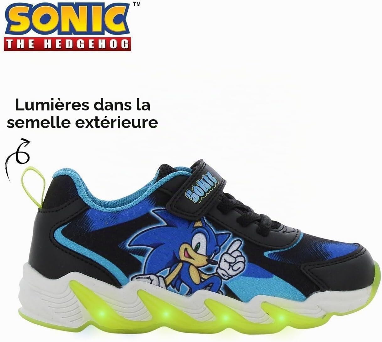Detalle 2 de Leomil Sonic sneakers voor kinderen met lichtjes en lichte EVA-zool