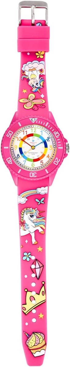 Thumbnail 2 de Alienwork Kids Montre pédagogique pour apprendre l’heure (5 ATM) – garçon & fille