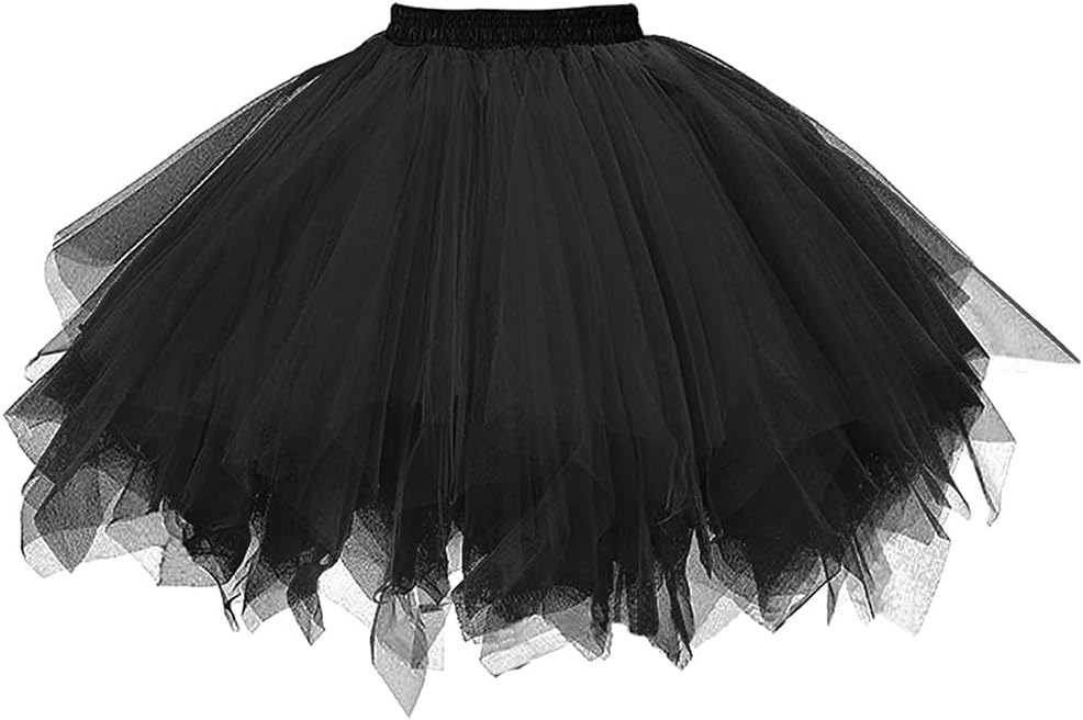 Detalle de AUYAO klassieke tutu rok van tule met 4 lagen en elastische taille