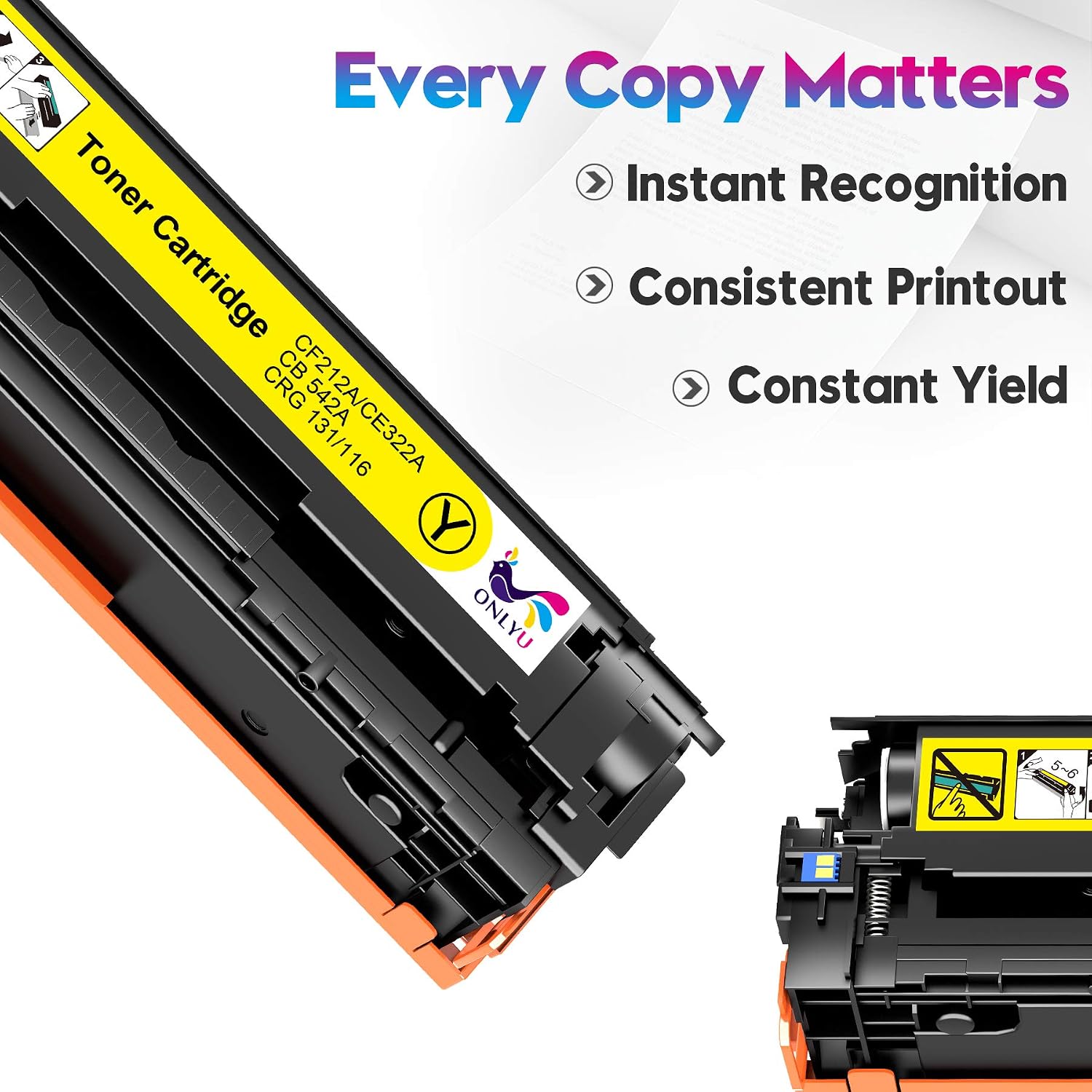 Detalle de ONLYU Compatible Toner Cartridge 4-Pack