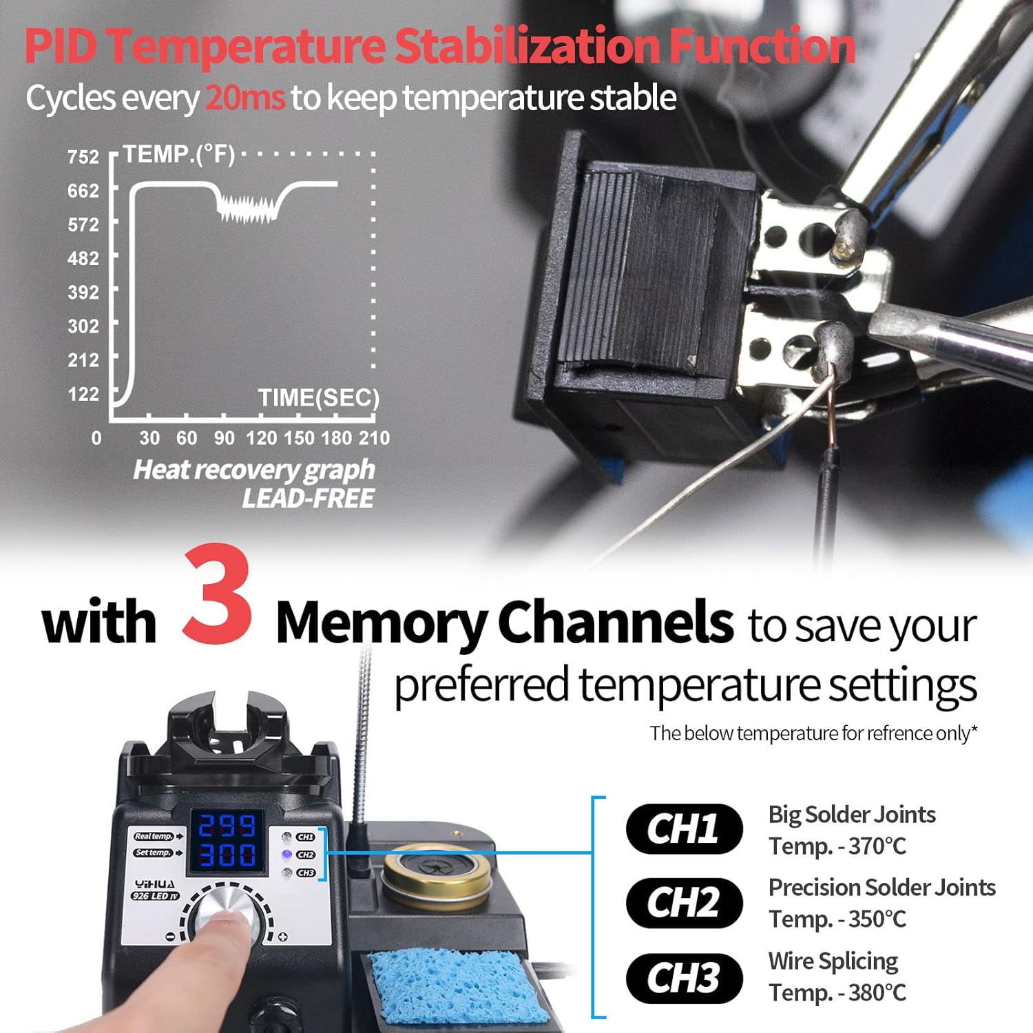 Thumbnail 1 de YIHUA 926LED‑IV EVO 110W Soldering Station