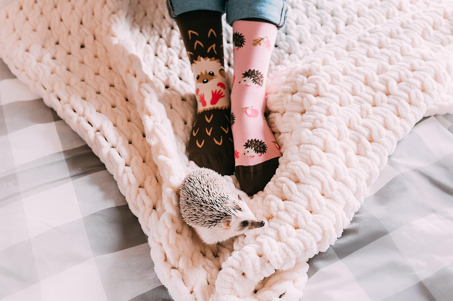 Detalle de Dedoles Socken Unisex (Damen, Herren & Kinder) aus Baumwoll-Mix mit lustigen Designs – links/rechts unterschiedlich