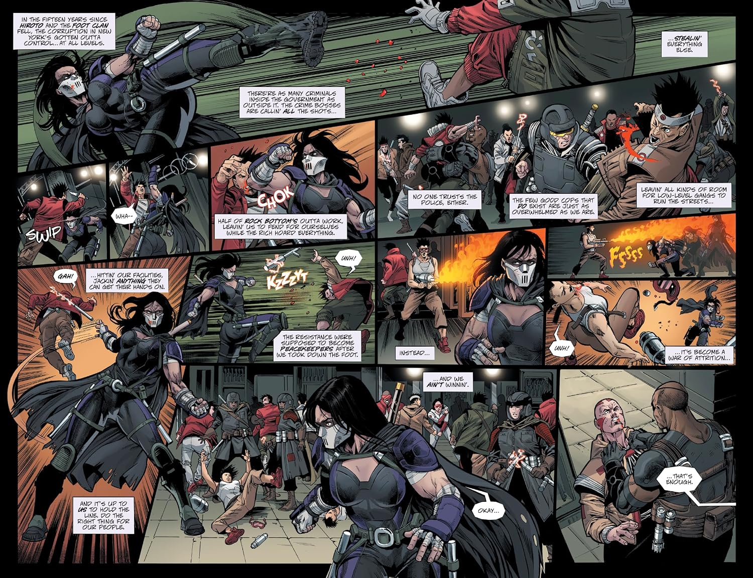 Detalle de Teenage Mutant Ninja Turtles: The Last Ronin II--Re-Evolution – graphic novel, 232 pagina's