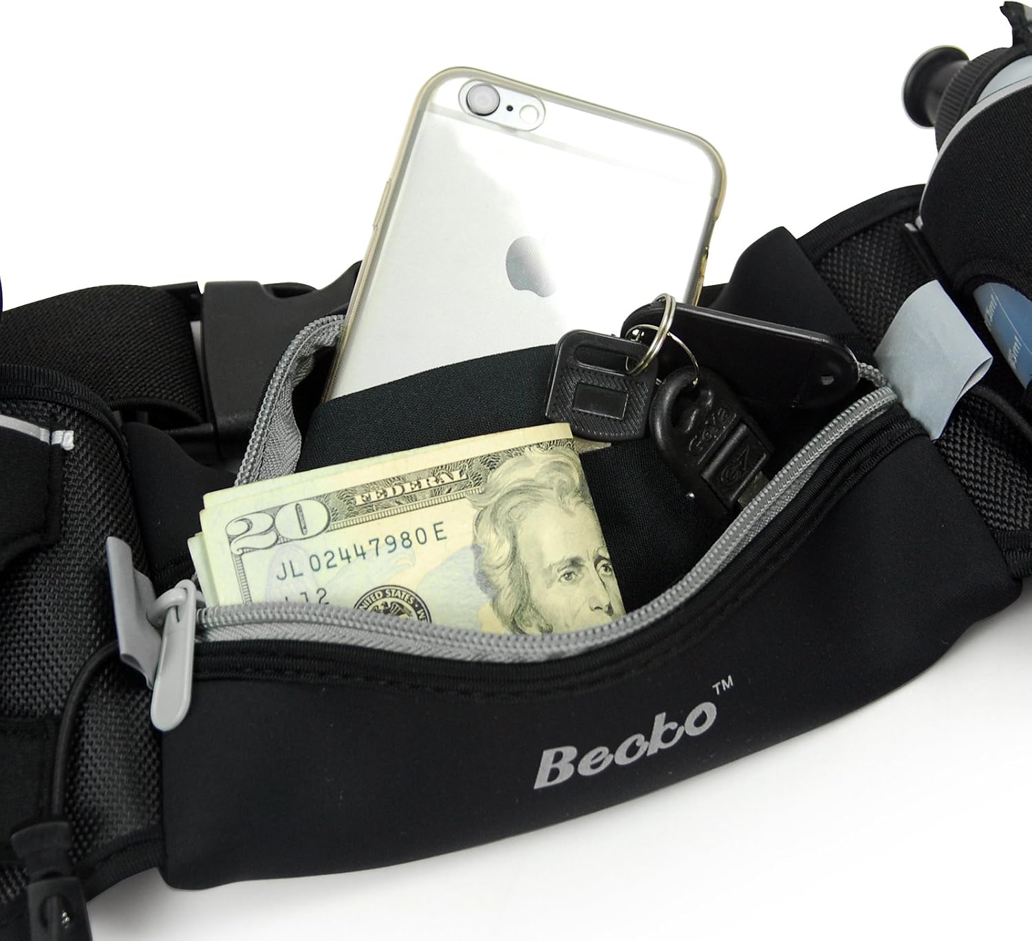 Detalle 2 de Becko Lightweight & Durable Running Belts: A Practical Waist Pack for Mindful Mitness on the Move