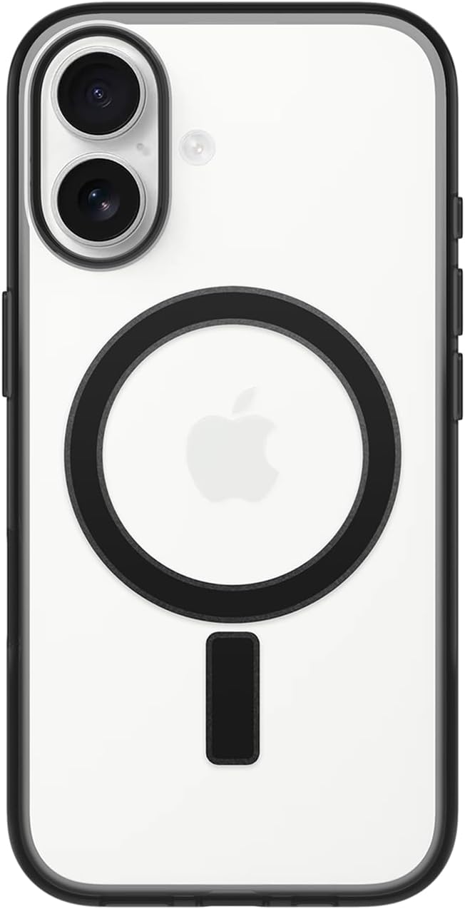 Detalle de OtterBox Clear Case con MagSafe per iPhone 16 – Ultra sottile, protezione MIL-STD 810G e cover MagSafe