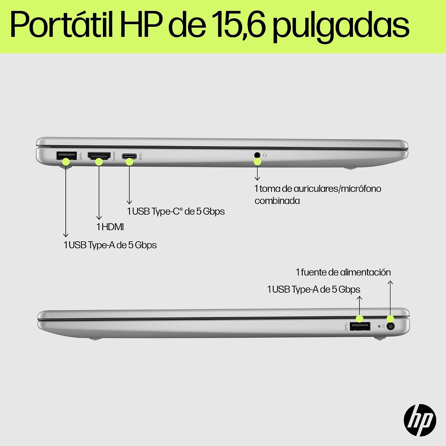 Detalle 1 de HP 15-fc0240ns portátil 15.6 FHD Ryzen 7 32 GB 1 TB