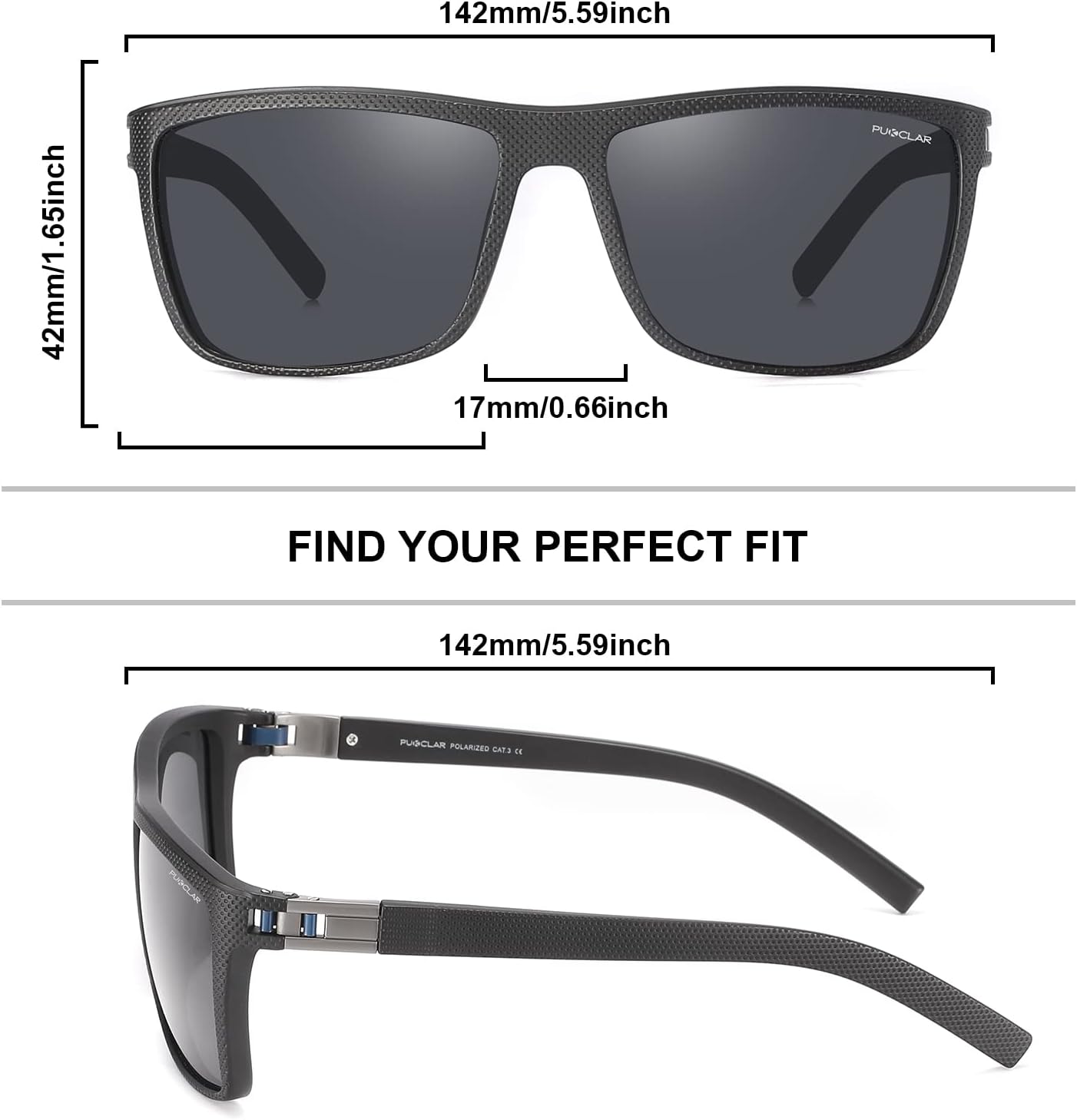 Thumbnail 6 de PUKCLAR Polarisierte Sonnenbrille fĂŒr Sportler đ