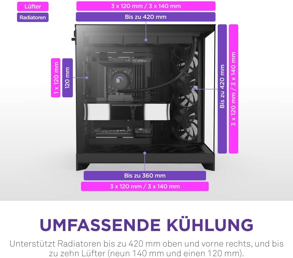 Detalle 2 de NZXT H9 Flow Gehäuse
