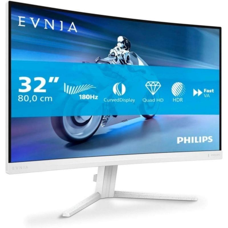Detalle 2 de Philips Evnia 32M2C5501/00: monitor gaming VA curvo 32" con 180 Hz, HDR10 y Ambiglow