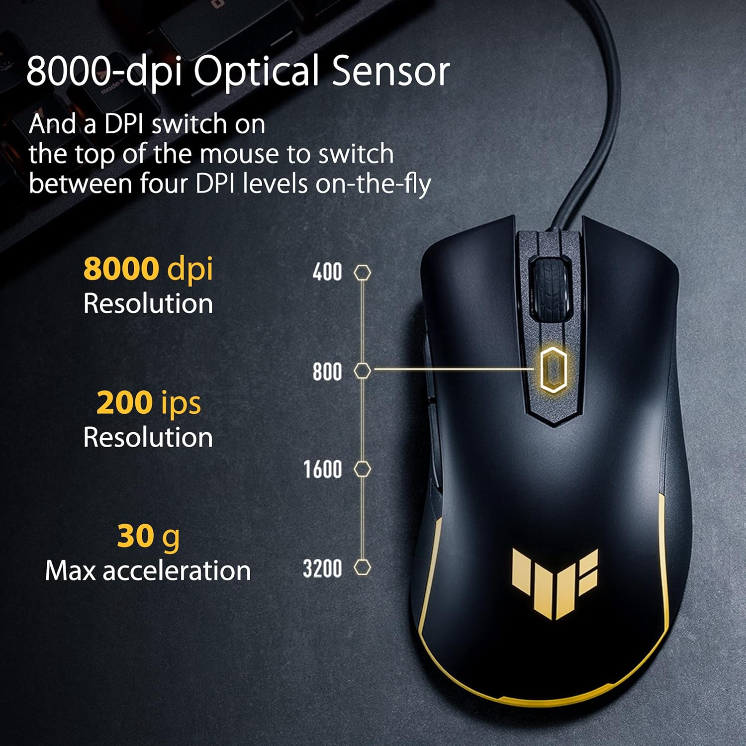 Thumbnail 4 de ASUS TUF Gaming M3 Gen II 8K DPI gaming mouse 🖱