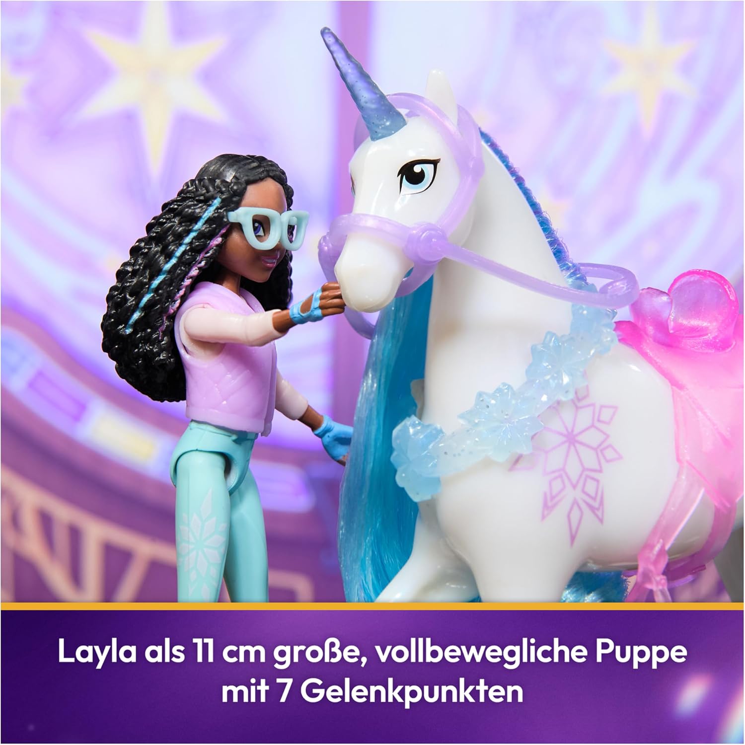 Detalle 2 de Unicorn Academy Layla und Einhorn Glacier Set Spielzeug đŽ