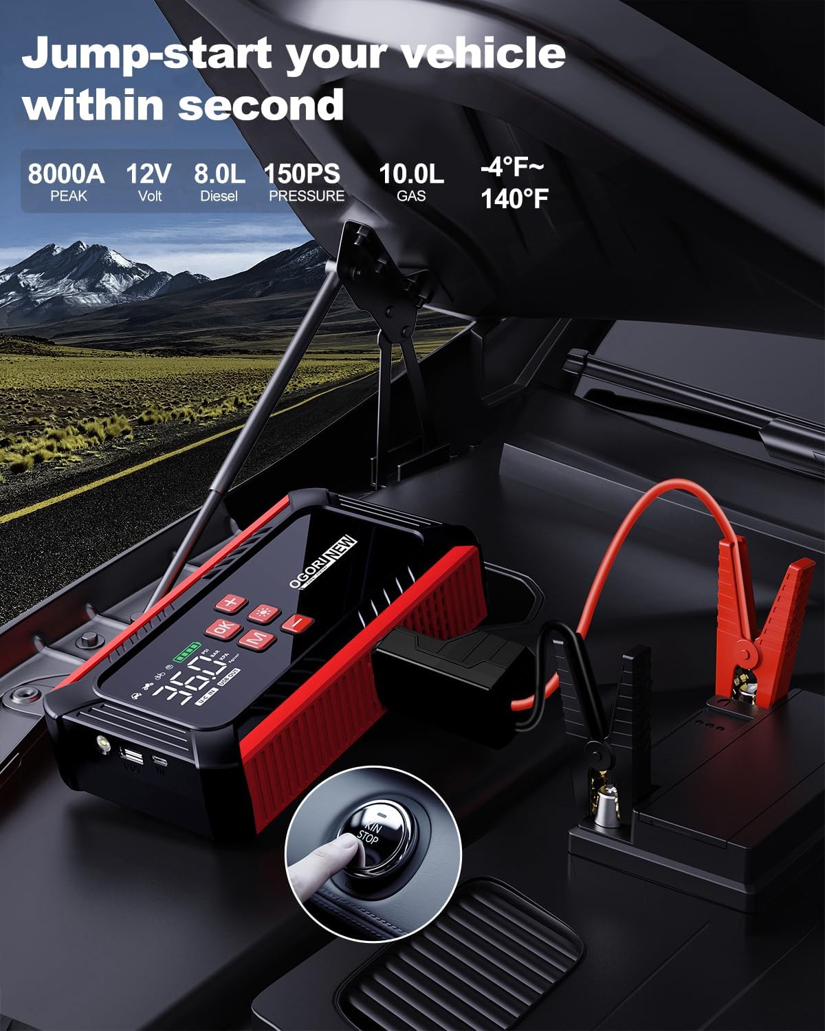 Thumbnail 1 de OGORI NEW Car Jump Starter 8000A 12V Booster