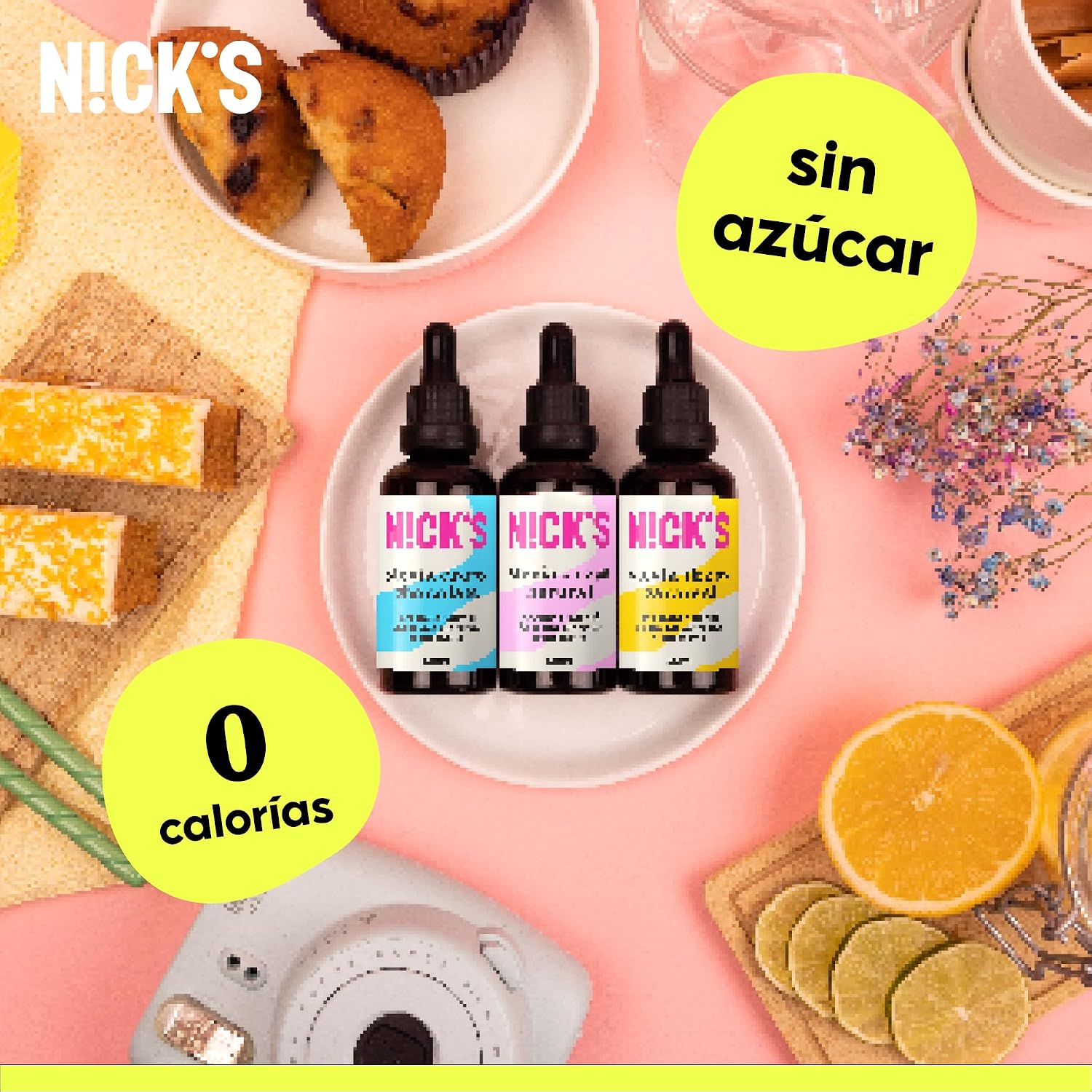 Detalle 2 de N!CK'S Stevia Líquida Caramelo 50 ml