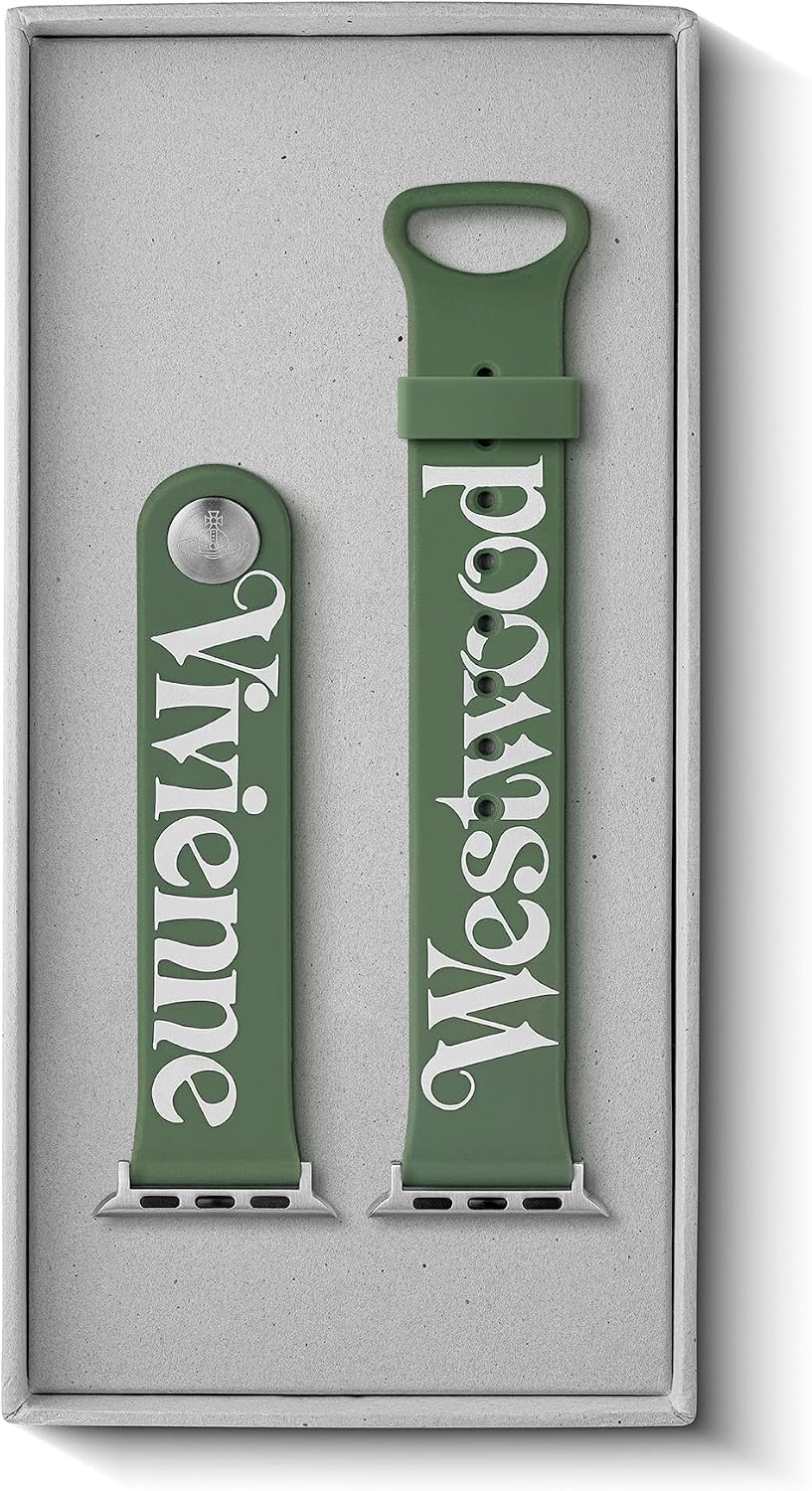 Detalle 2 de Vivienne Westwood 22mm Apple Watch Strap – Silver Clasp, 38–41mm Compatibility