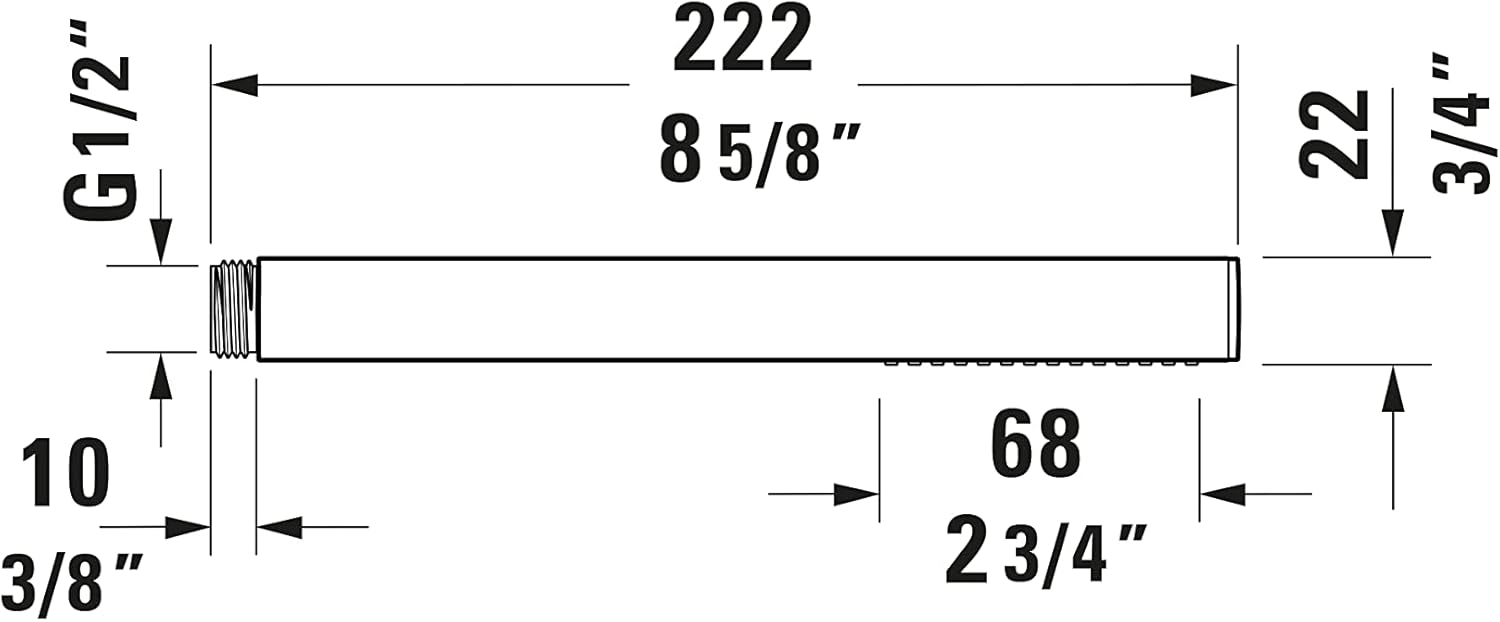 Thumbnail 5 de Duravit Universal pommeau de douche – jet Rain, finition chromée, EasyClean
